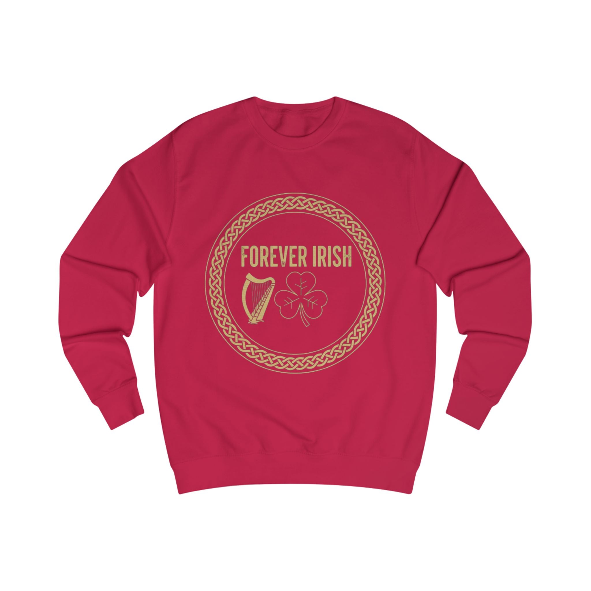Forever Irish Sweatshirt — Celtic Harp & Shamrock St. Patrick’s Day Pullover