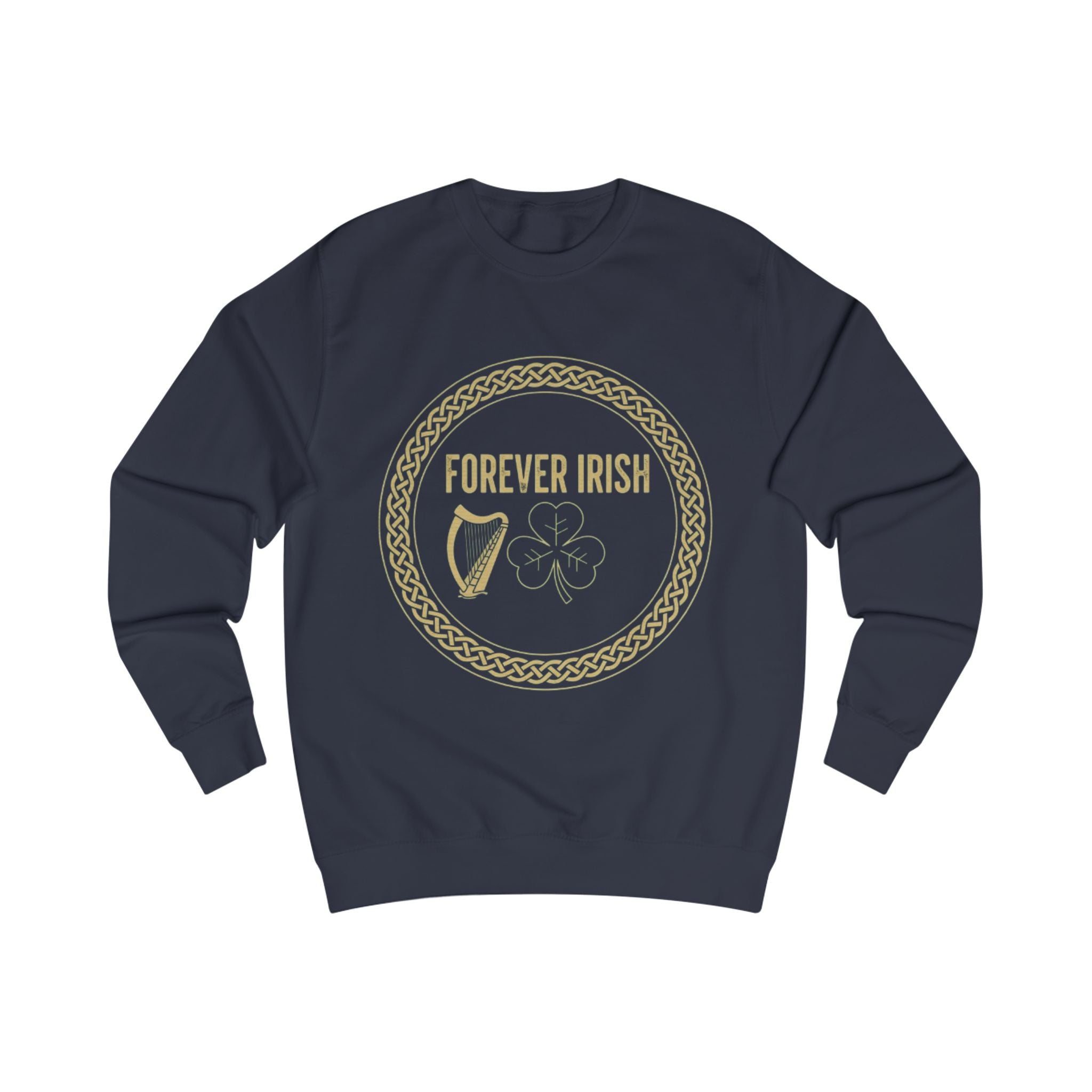 Forever Irish Sweatshirt — Celtic Harp & Shamrock St. Patrick’s Day Pullover