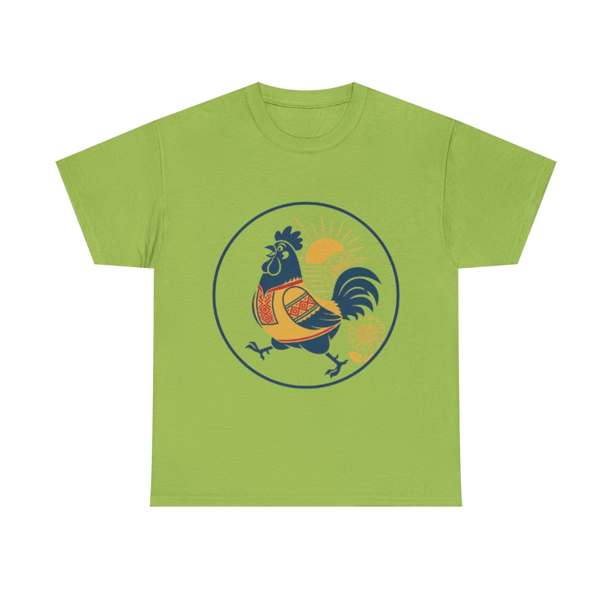 Rooster Sunburst Graphic Tee — Vintage Farmhouse Rooster T-Shirt