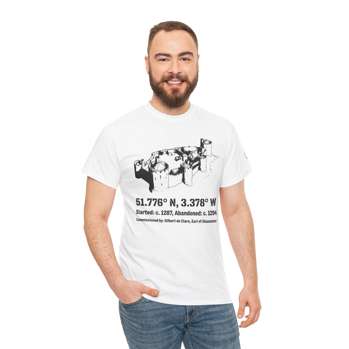 Morlais Castle historic Welsh ruins T-shirt