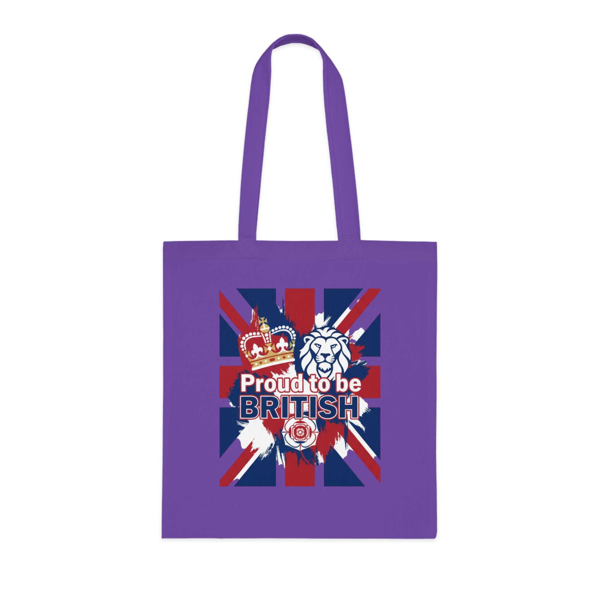 British Flag Tote Bag – "Proud to be British" Cotton Shopping Tote