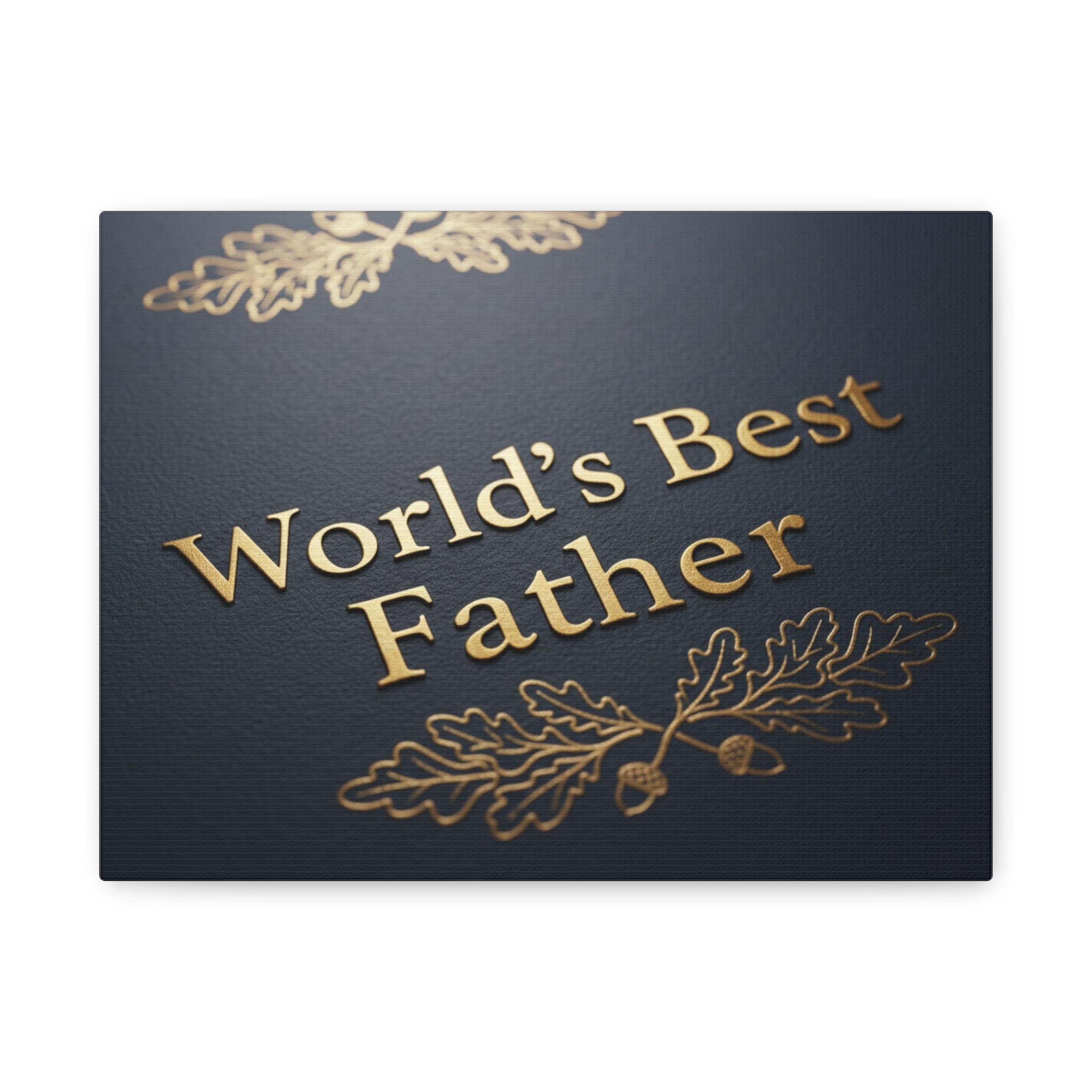 World's Best Father Matte Canvas Wall Art — Stretched 1.25"