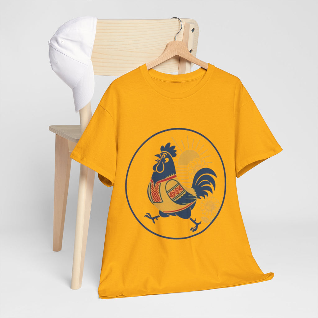 Rooster Sunburst Graphic Tee — Vintage Farmhouse Rooster T-Shirt