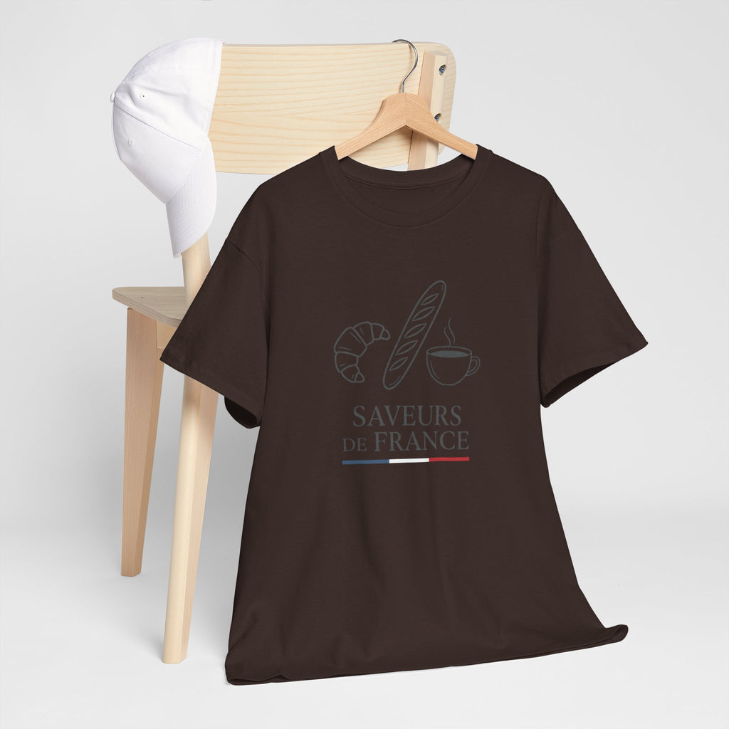 Saveurs de France T-Shirt — French Bakery Croissant & Baguette Tee