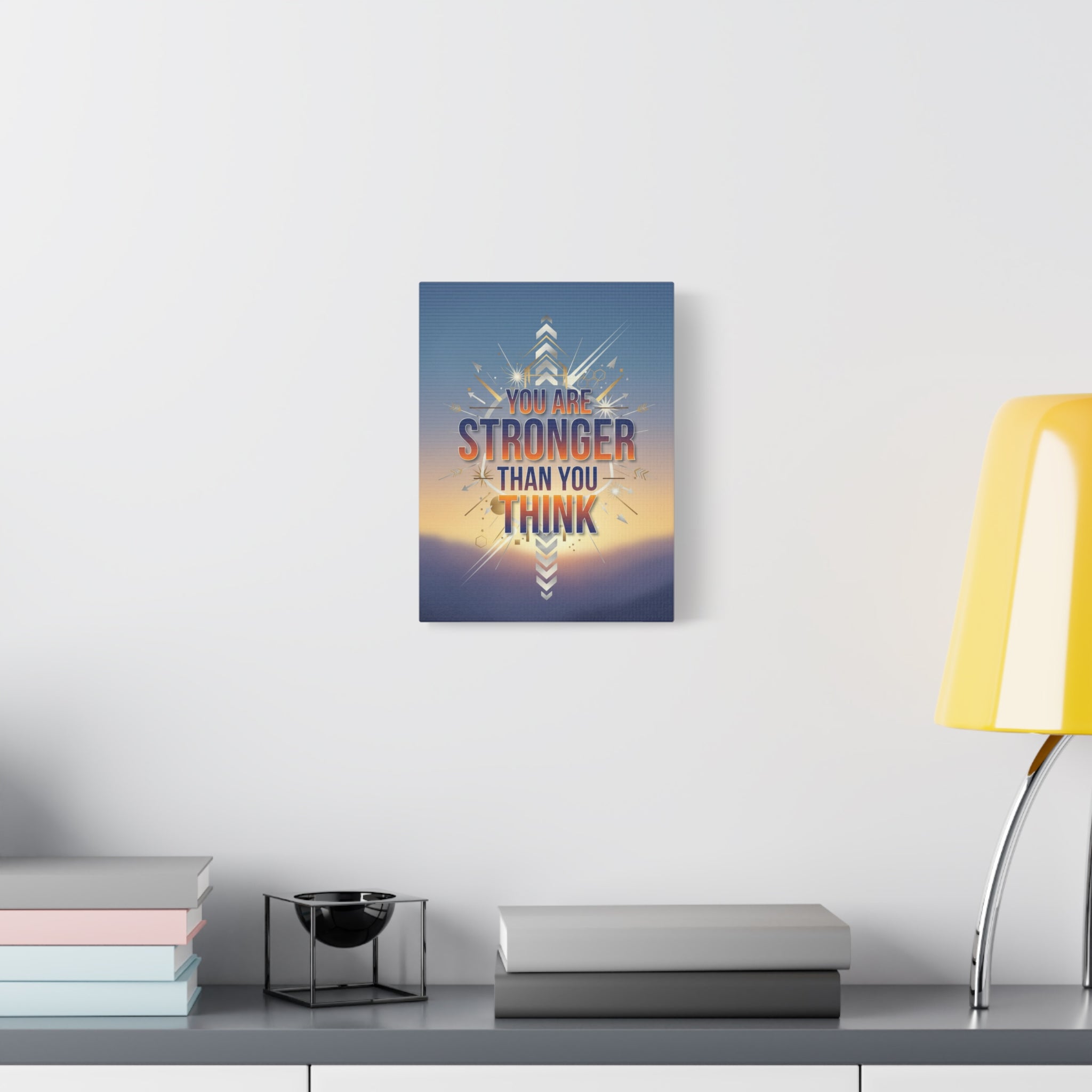 Inspirational Canvas Wall Art - "You Are Stronger Than You Think" Matte Stretched Print