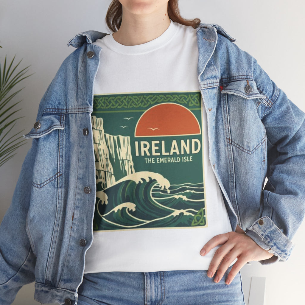 Ireland Vintage Travel Tee — 'Ireland The Emerald Isle' Graphic T‑Shirt