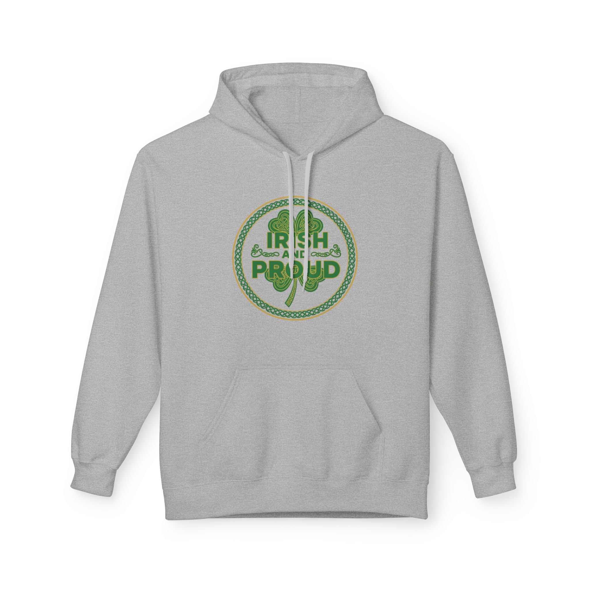 Irish & Proud Shamrock Hoodie — St. Patrick’s Day Green Crest