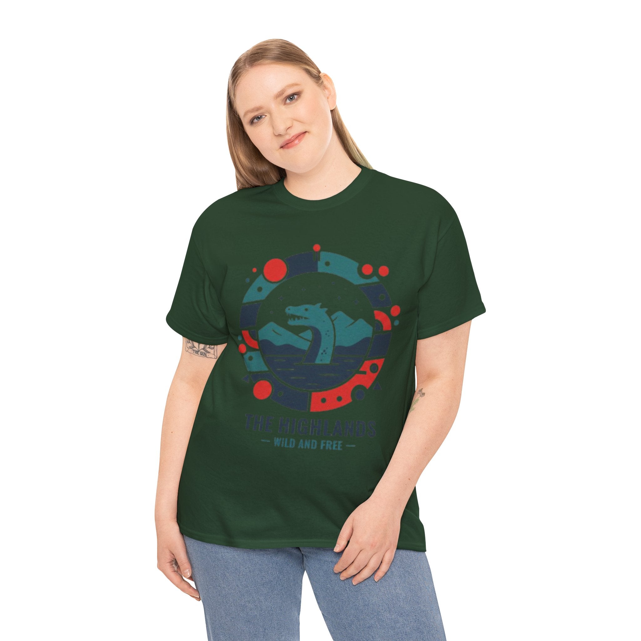 Highlands Waves Tee — "The Highlands: Wild and Free" Graphic T‑Shirt