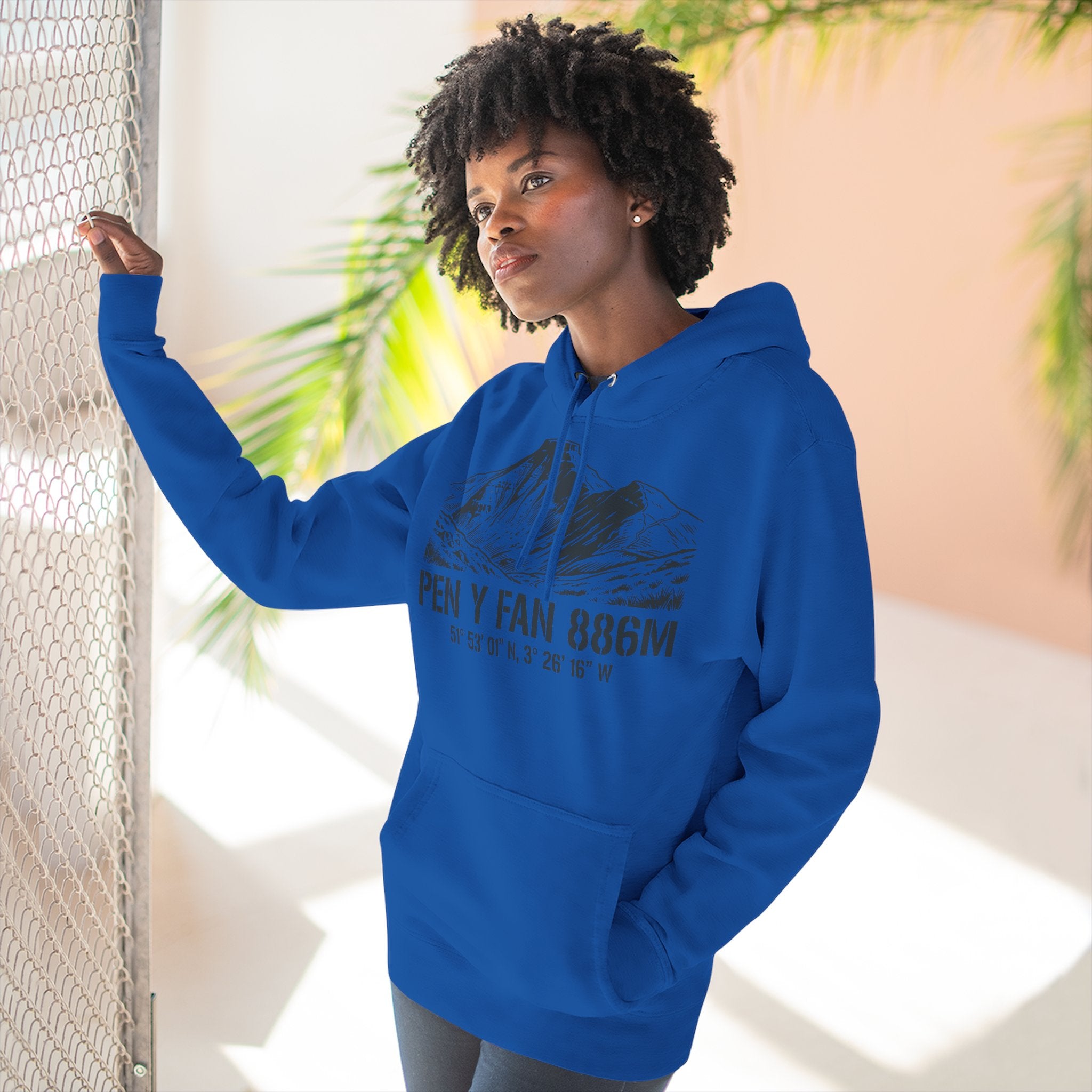 Pen y Fan 886m Coordinates Hoodie