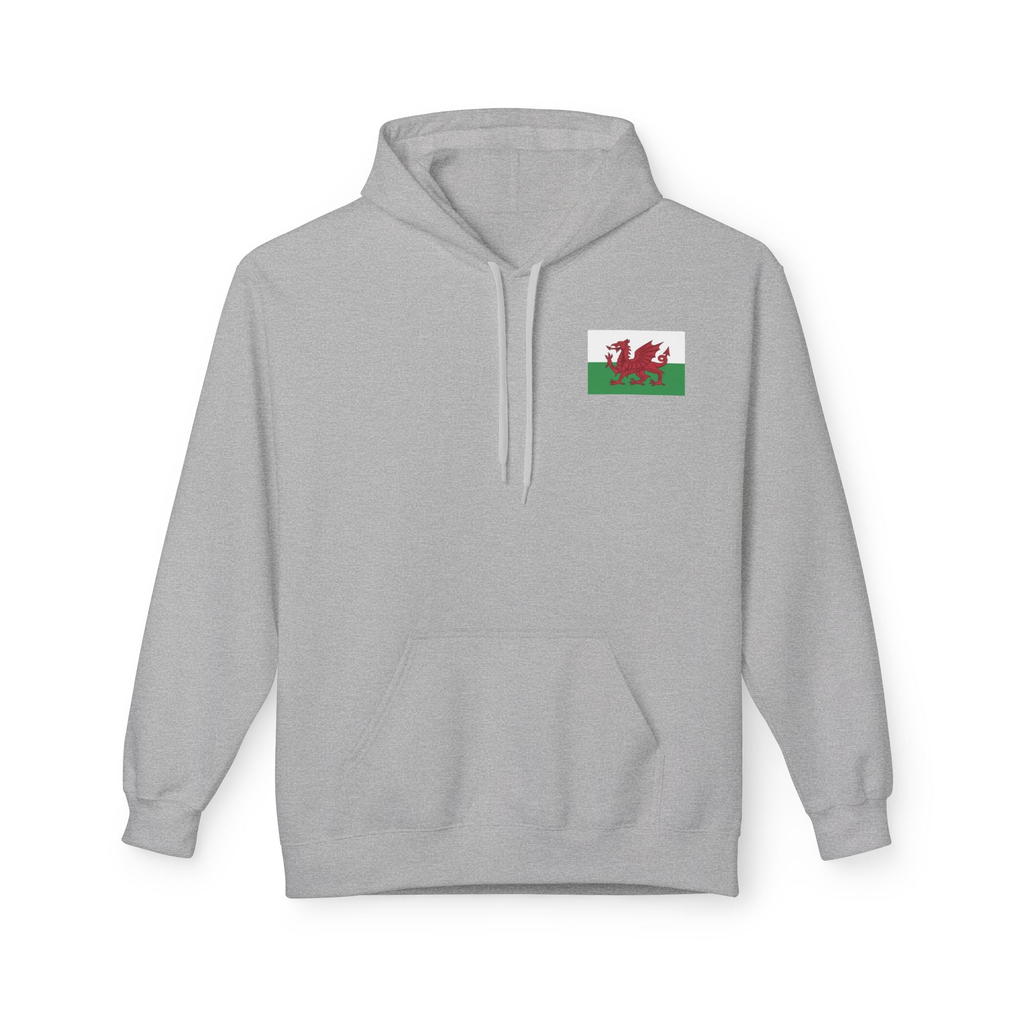 Welsh Dragon Drinking Beer Hoodie — Rugby Pub Fan Pullover