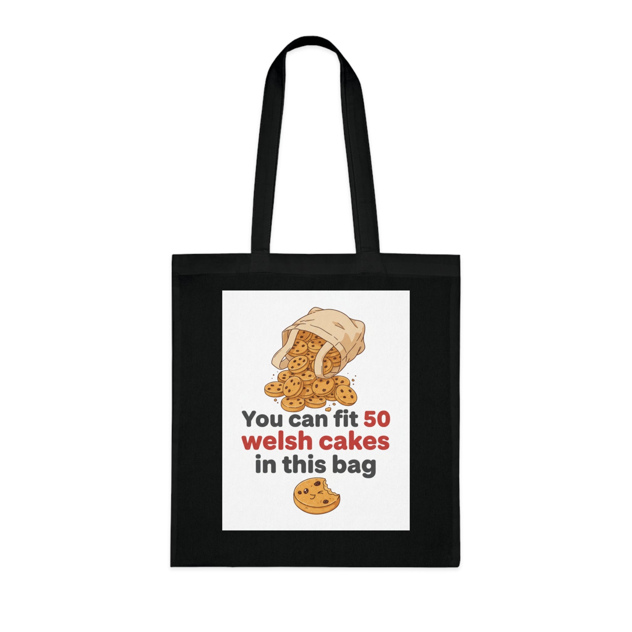Welsh Cakes Tote Bag – "You Can Fit 50 Welsh Cakes in This Bag" Cotton Grocery Tote