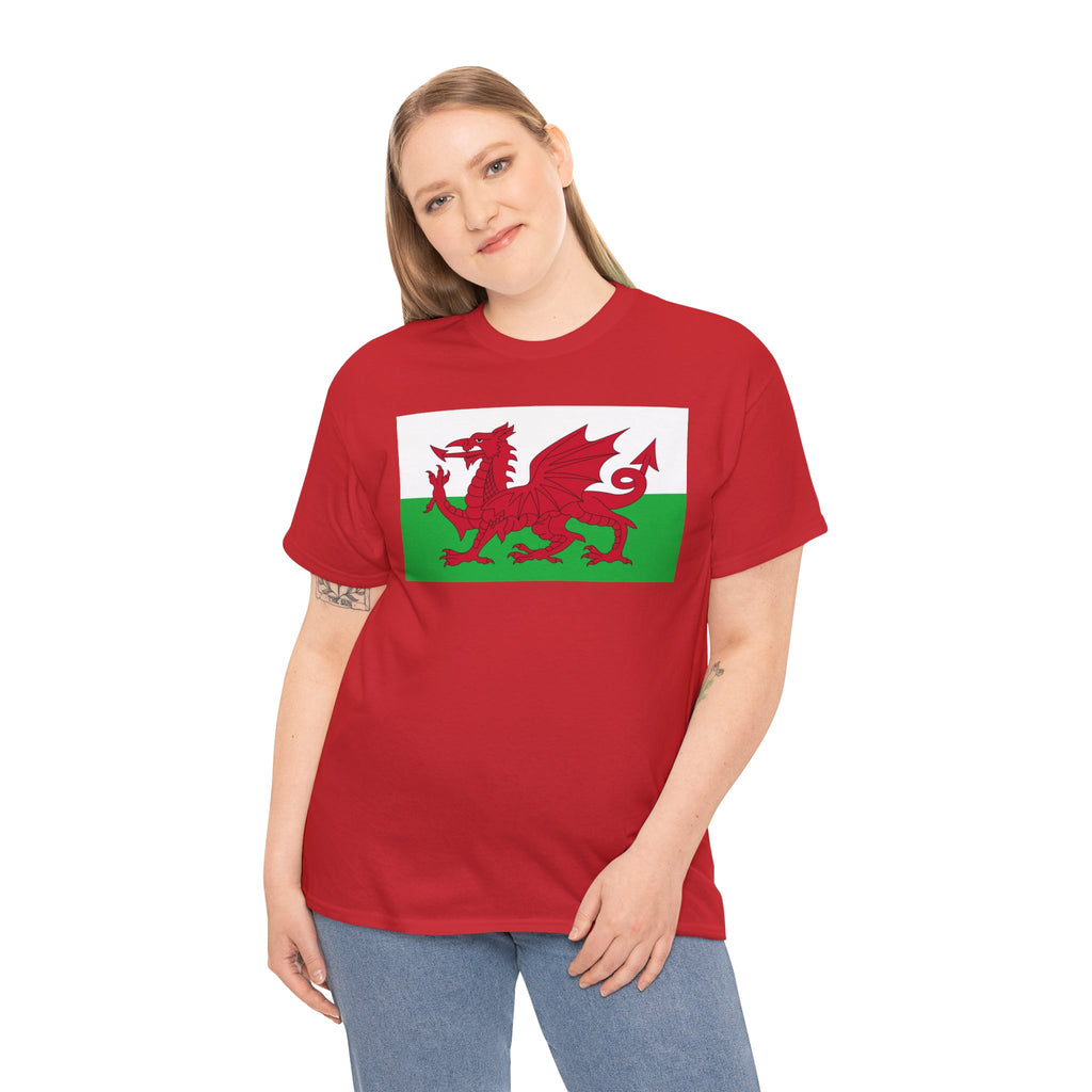 Welsh Dragon T‑Shirt — Cymru Red Dragon Flag Tee