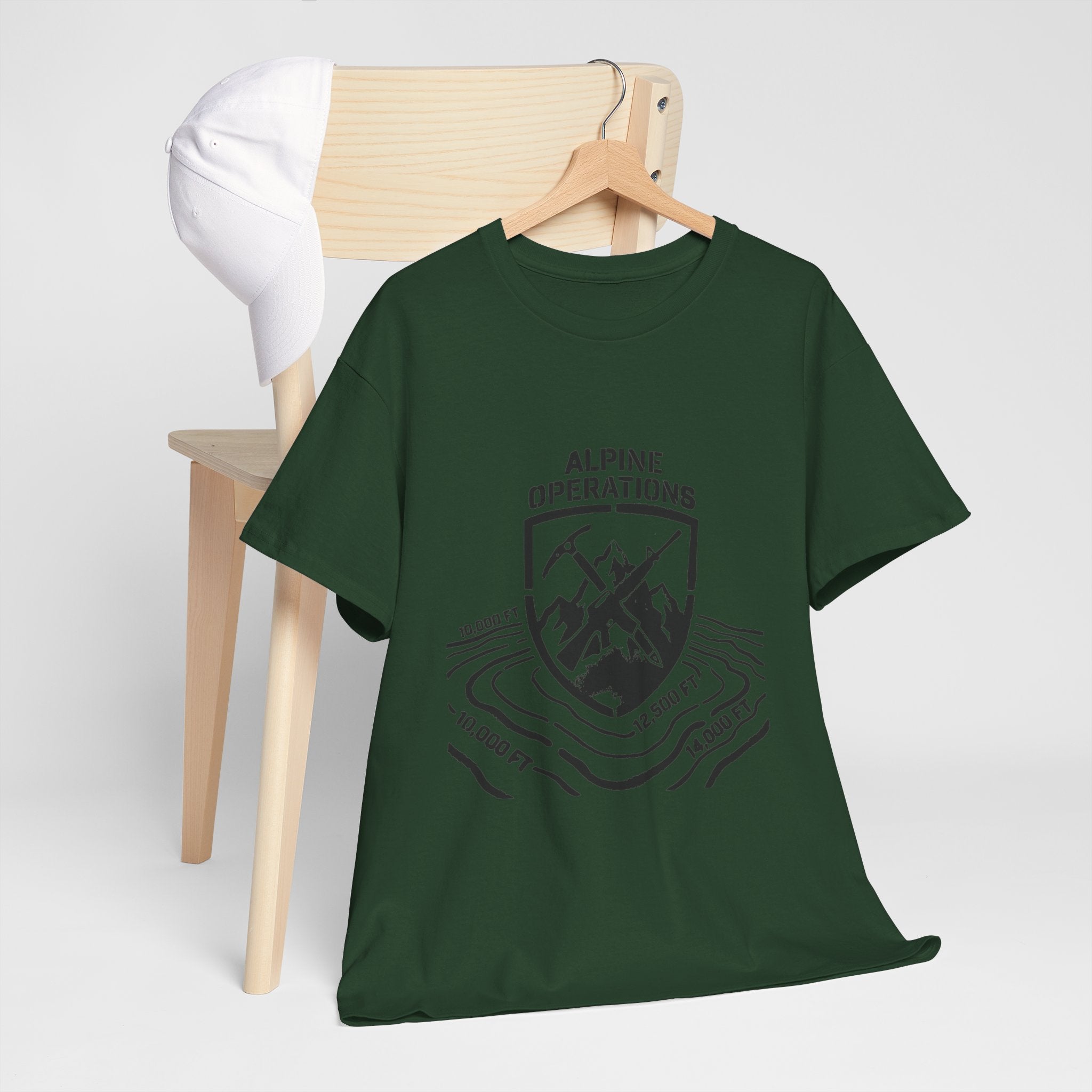 Alpine Operations Cotton Hiking Tee - Mountain Badge Edition