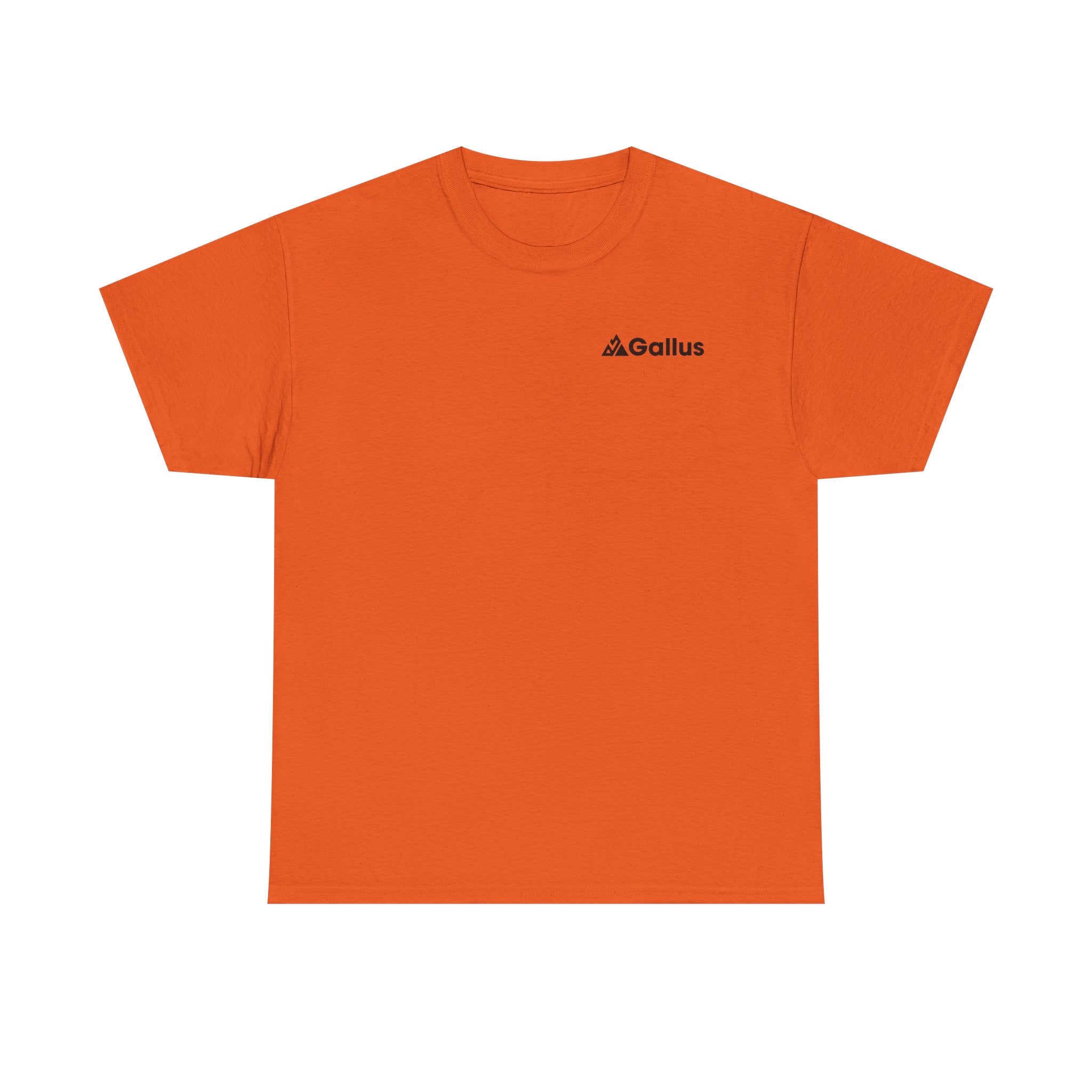Mountain Sunset Graphic Tee — Vintage Nature Poster Back Print