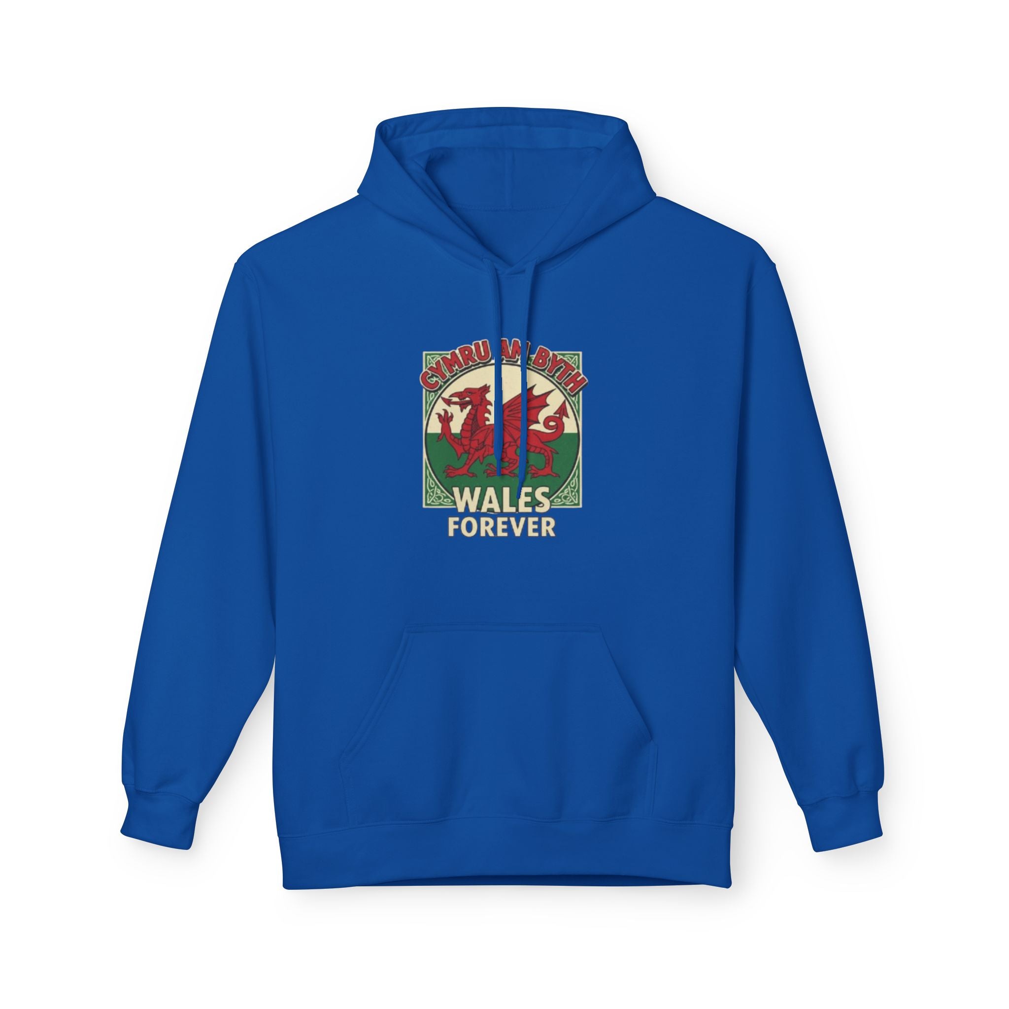 Wales Forever Hoodie — Vintage Welsh Dragon Graphic