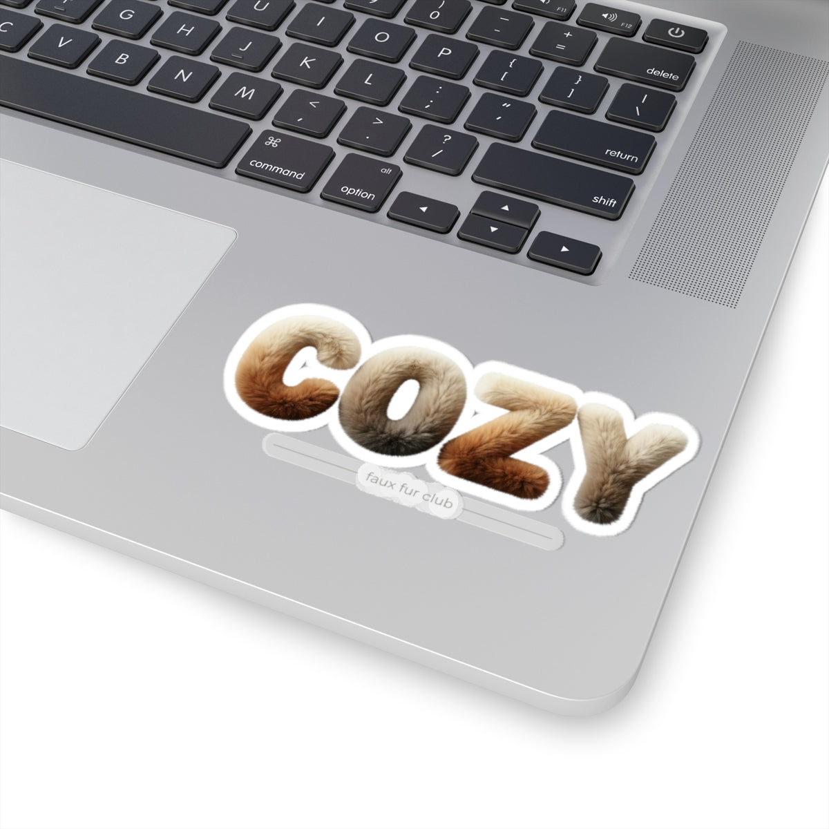 Cozy Faux-Fur Texture Sticker | kiss-cut, plush pattern
