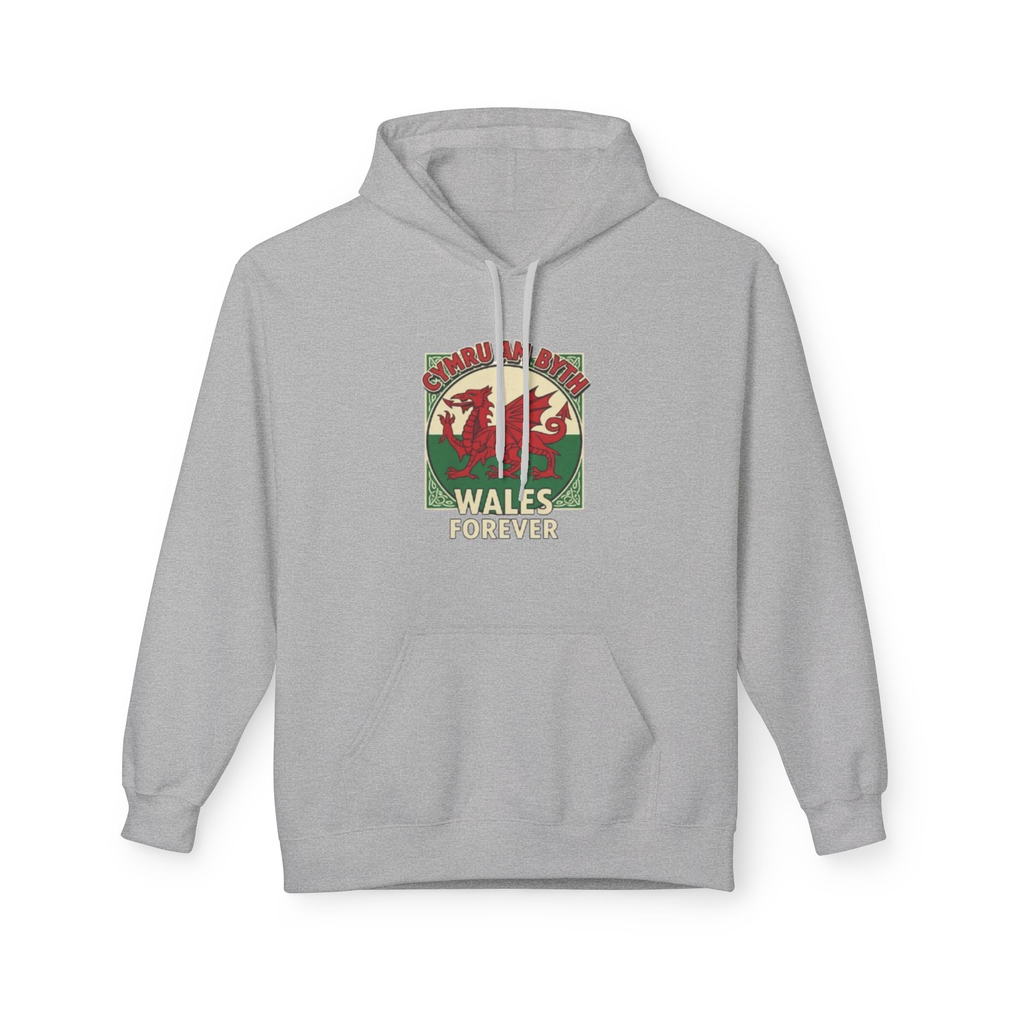 Wales Forever Hoodie — Vintage Welsh Dragon Graphic