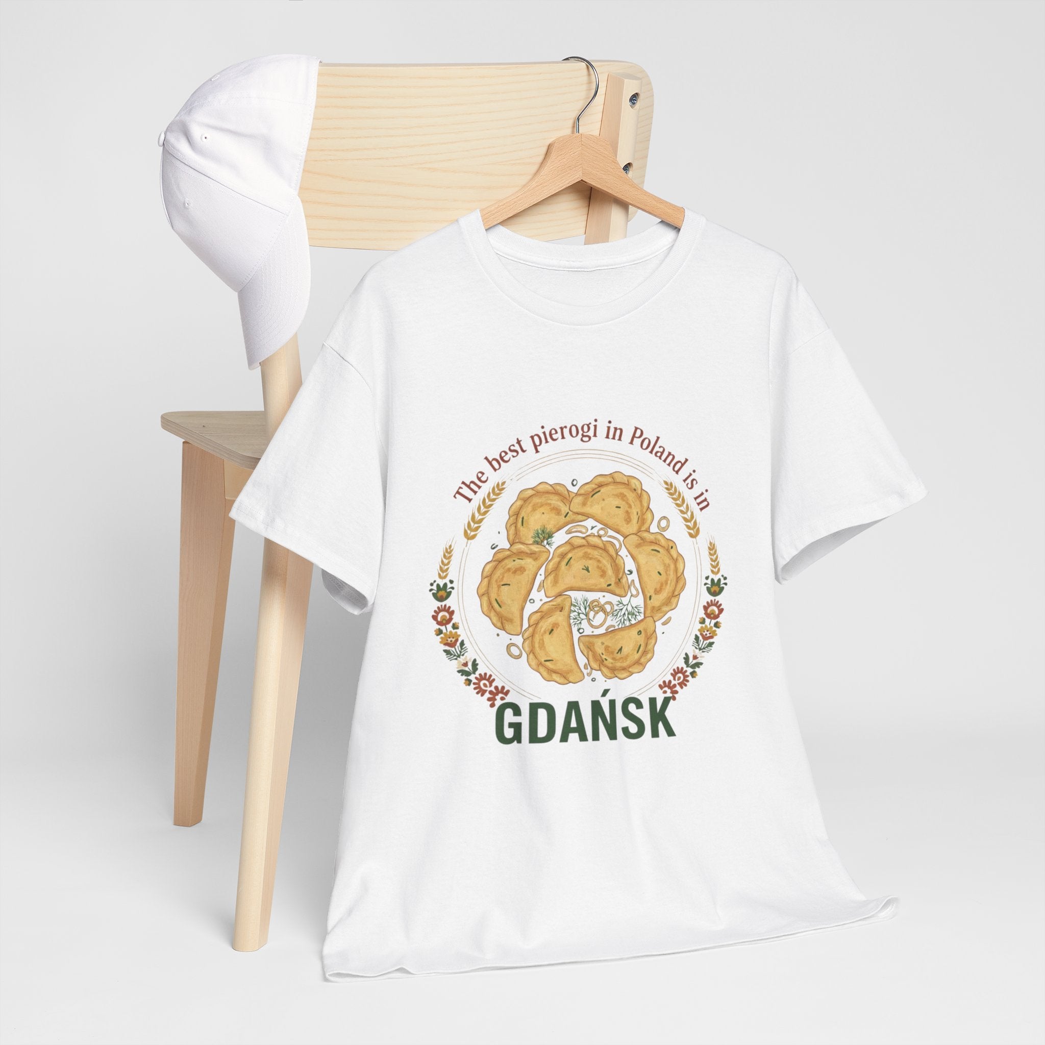 Gdańsk Pierogi T‑Shirt — "The best pierogi in Poland is in Gdańsk"