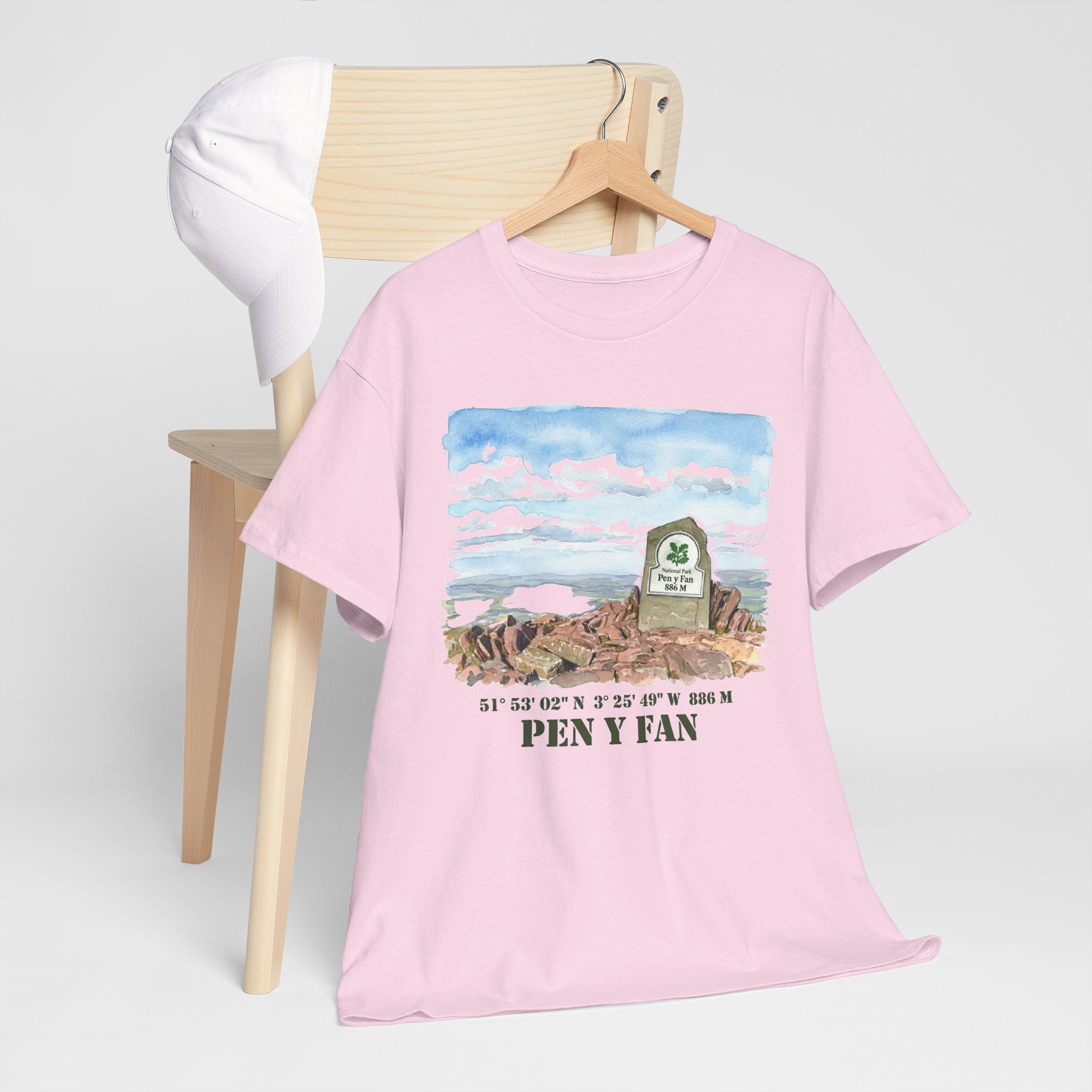 Pen y Fan Landscape T‑Shirt — Wales Mountain Hiking Souvenir Tee