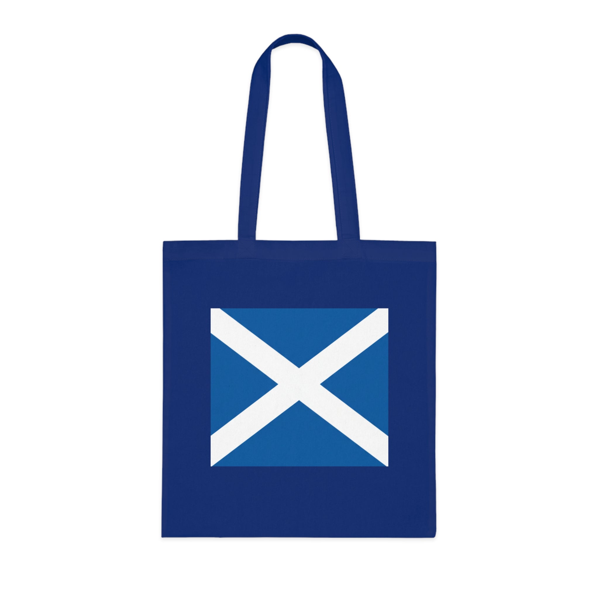 Scottish Saltire Cotton Tote Bag — Scotland Flag Eco Shopper