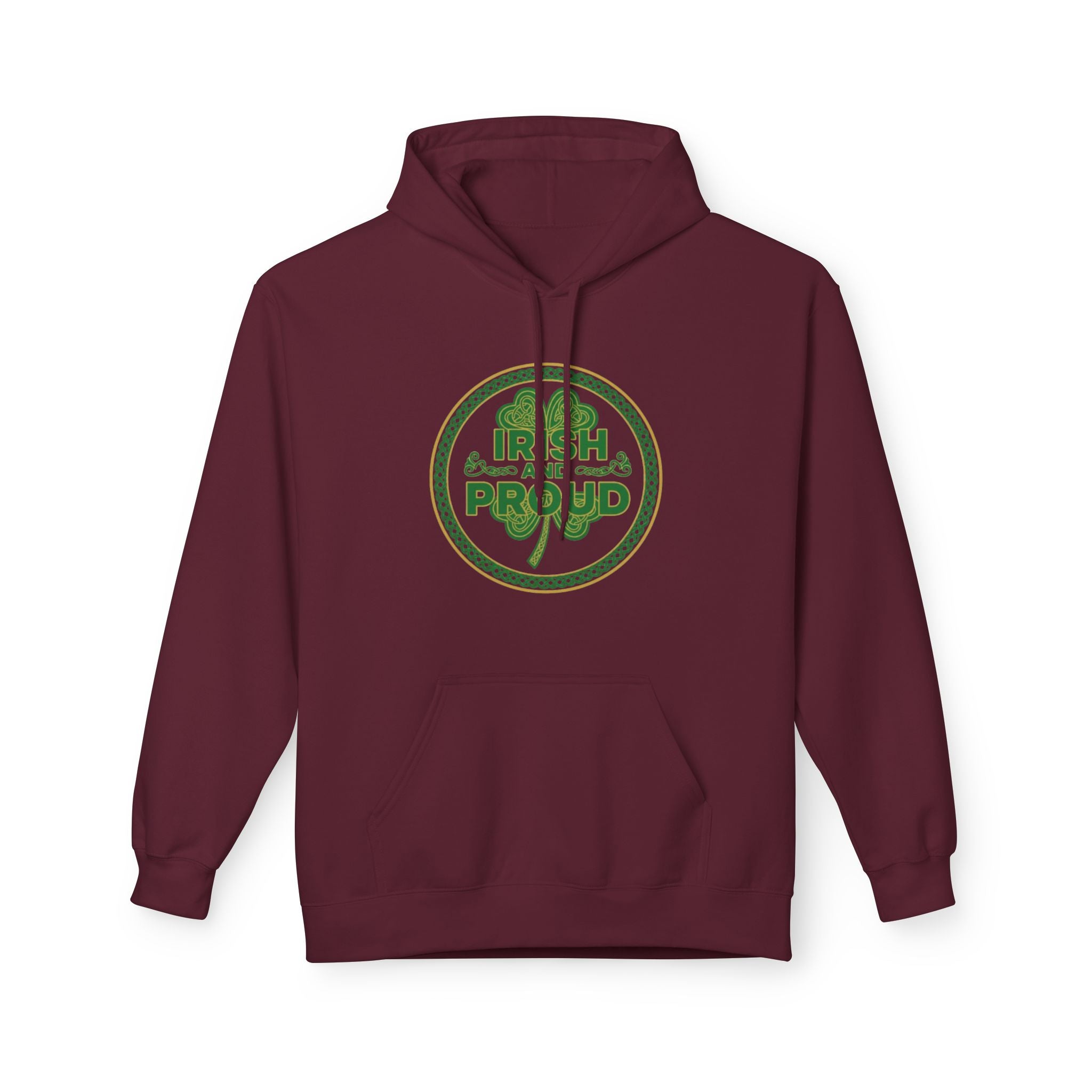 Irish & Proud Shamrock Hoodie — St. Patrick’s Day Green Crest