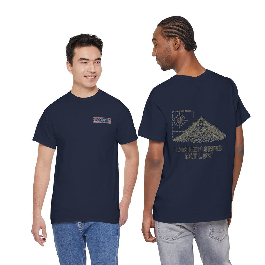Explorer Mountain Tee — "I Am Exploring, Not Lost" Adventure T-Shirt