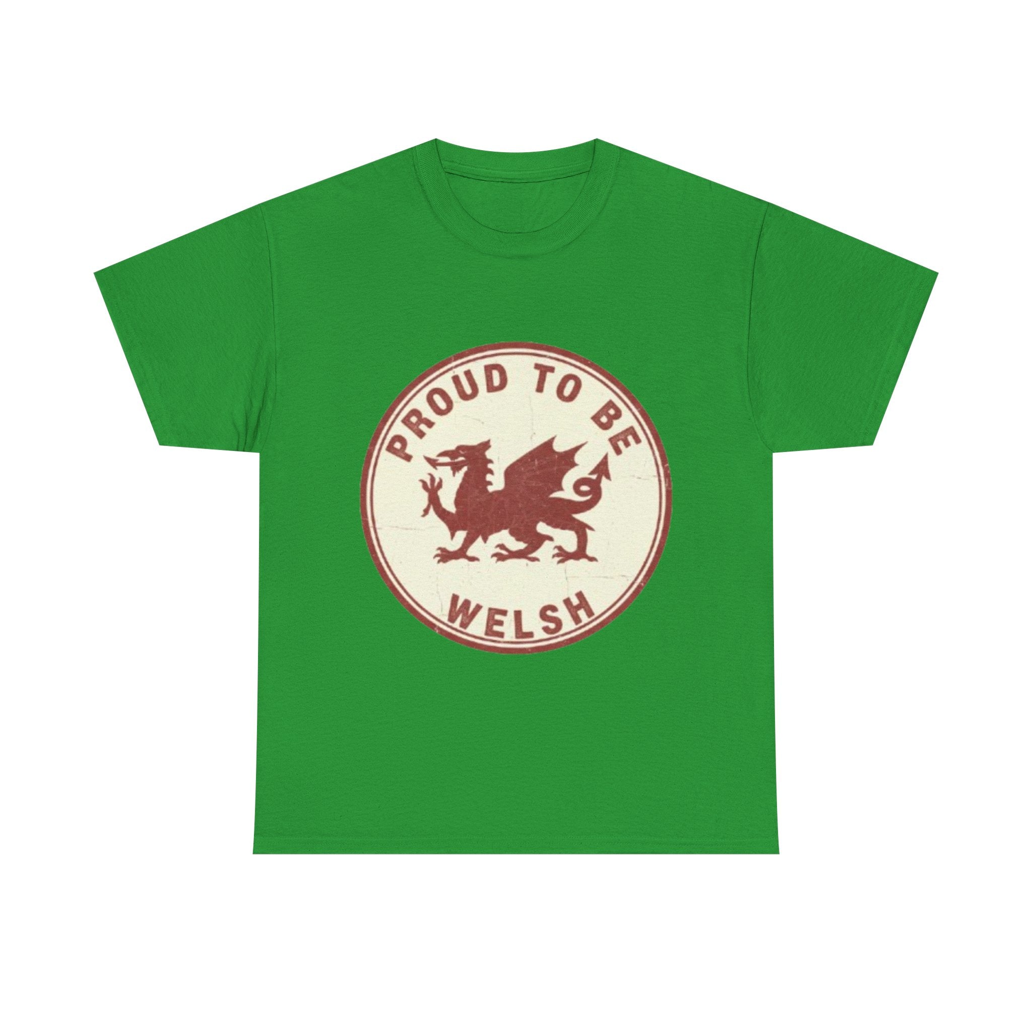 Proud to Be Welsh T-Shirt — Retro Welsh Dragon Pride Tee