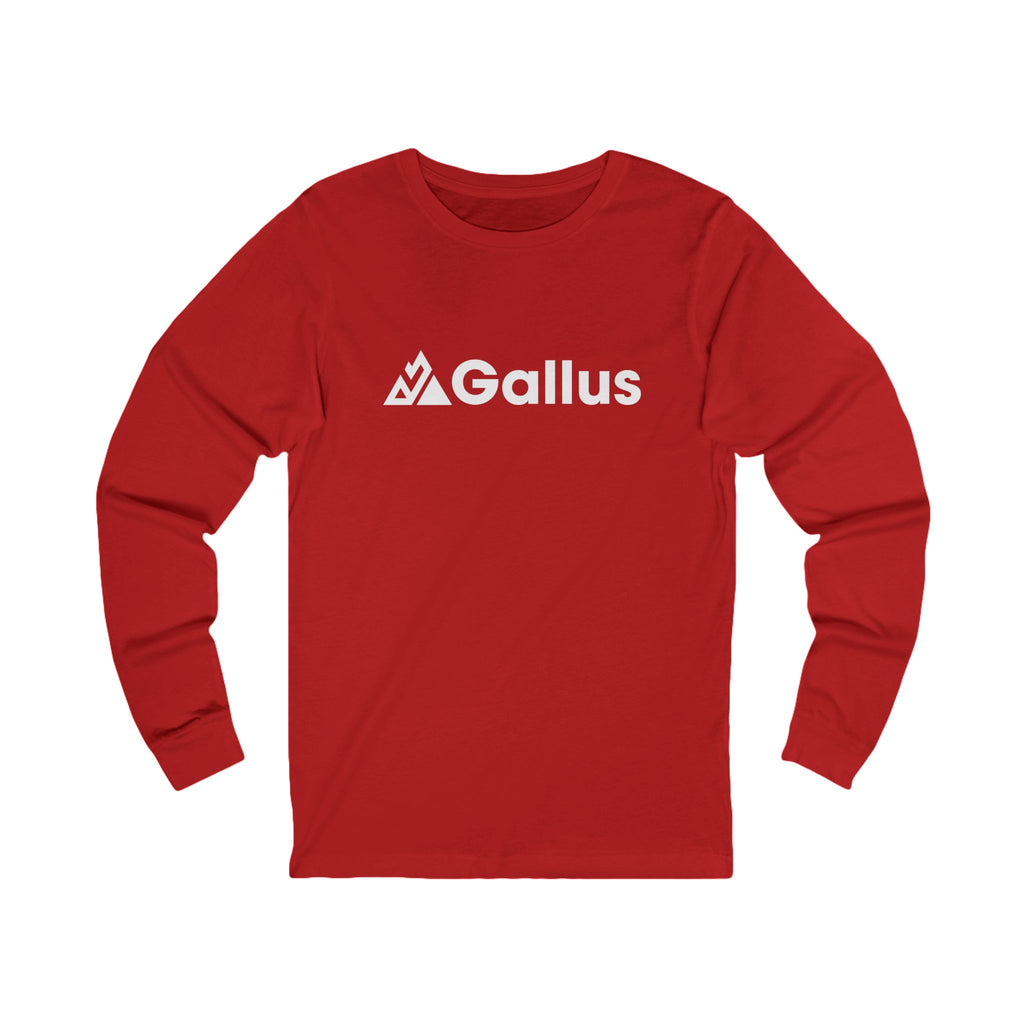 Gallus Long Sleeve Tee — Retro 'Don't Look... It Is A Long Way Up' Graphic