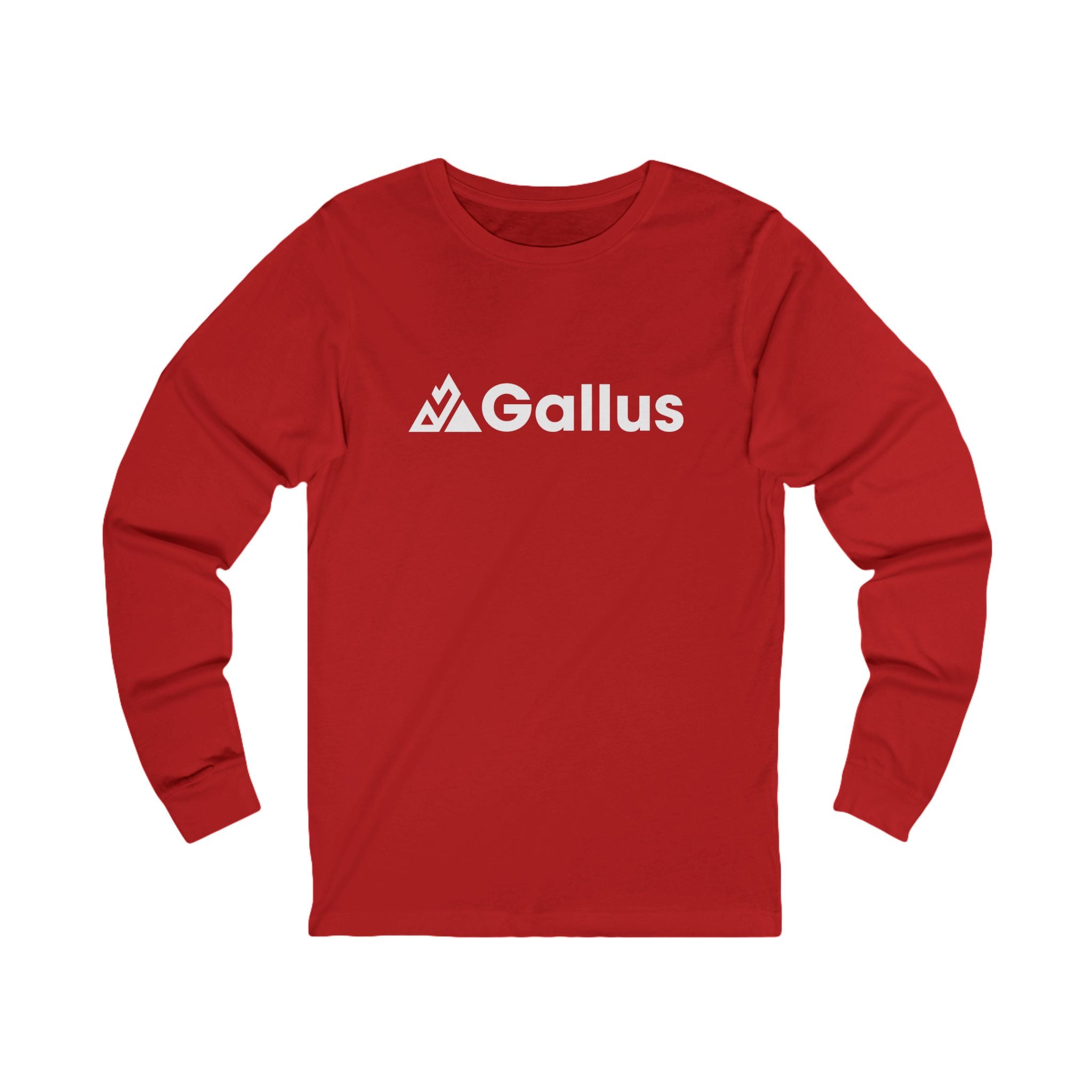 Gallus Long Sleeve Tee — Retro 'Don't Look... It Is A Long Way Up' Graphic