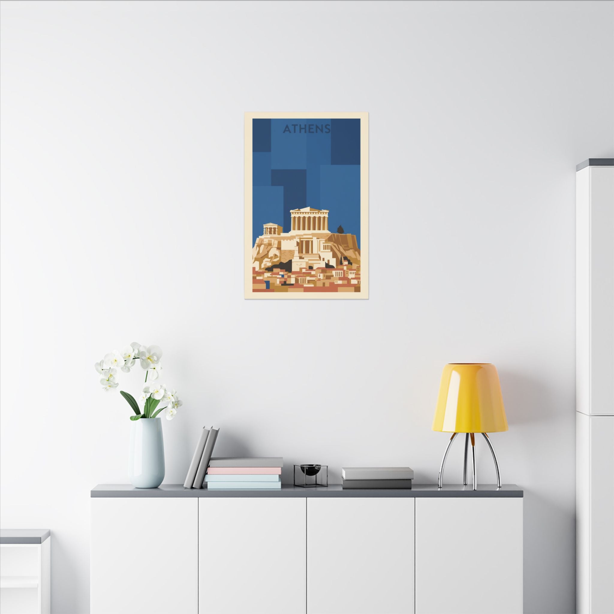 Acropolis Parthenon Matte Canvas Wall Art