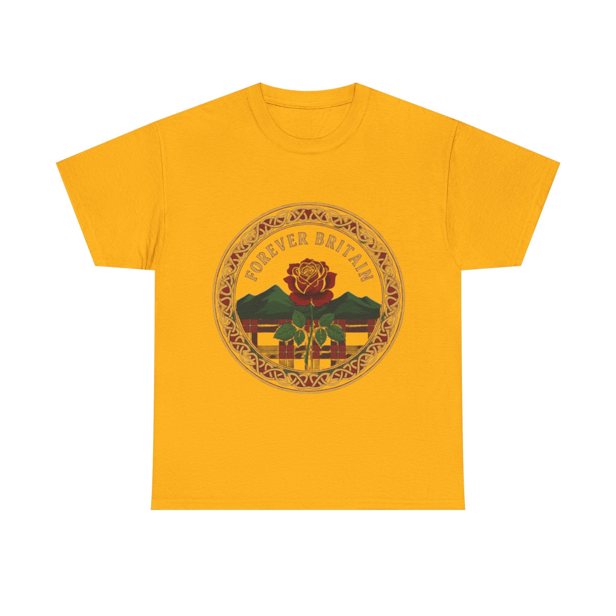 Forever Britain Rose Graphic Tee — Vintage British Pride T-Shirt