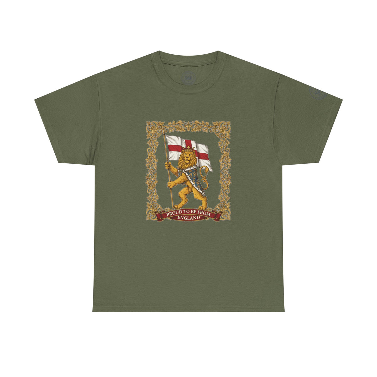 England Lion Flag T-Shirt — Heraldic Lion & St George Graphic Tee — product image 7