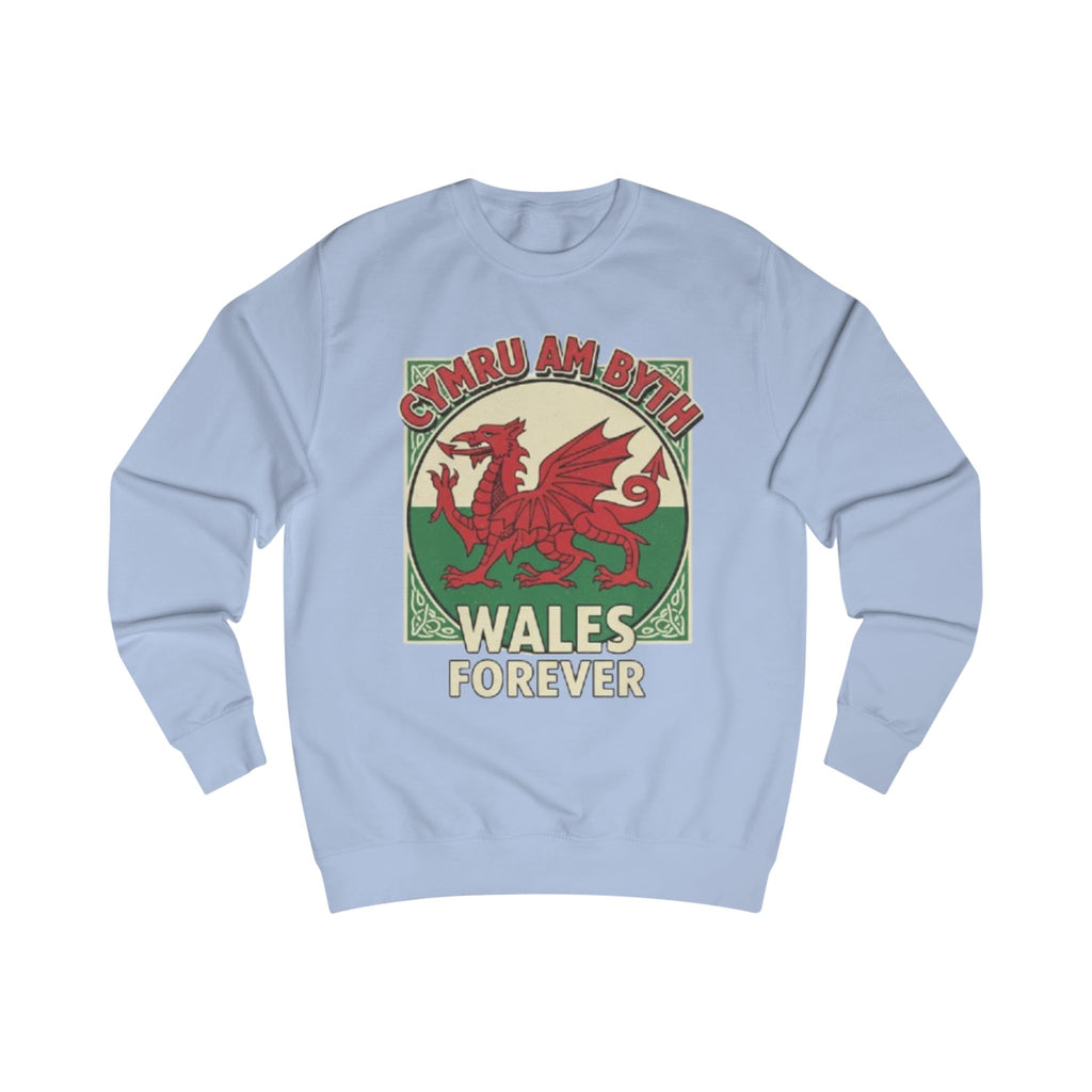 Wales Forever Sweatshirt — Cymru Am Byth Red Dragon Crewneck