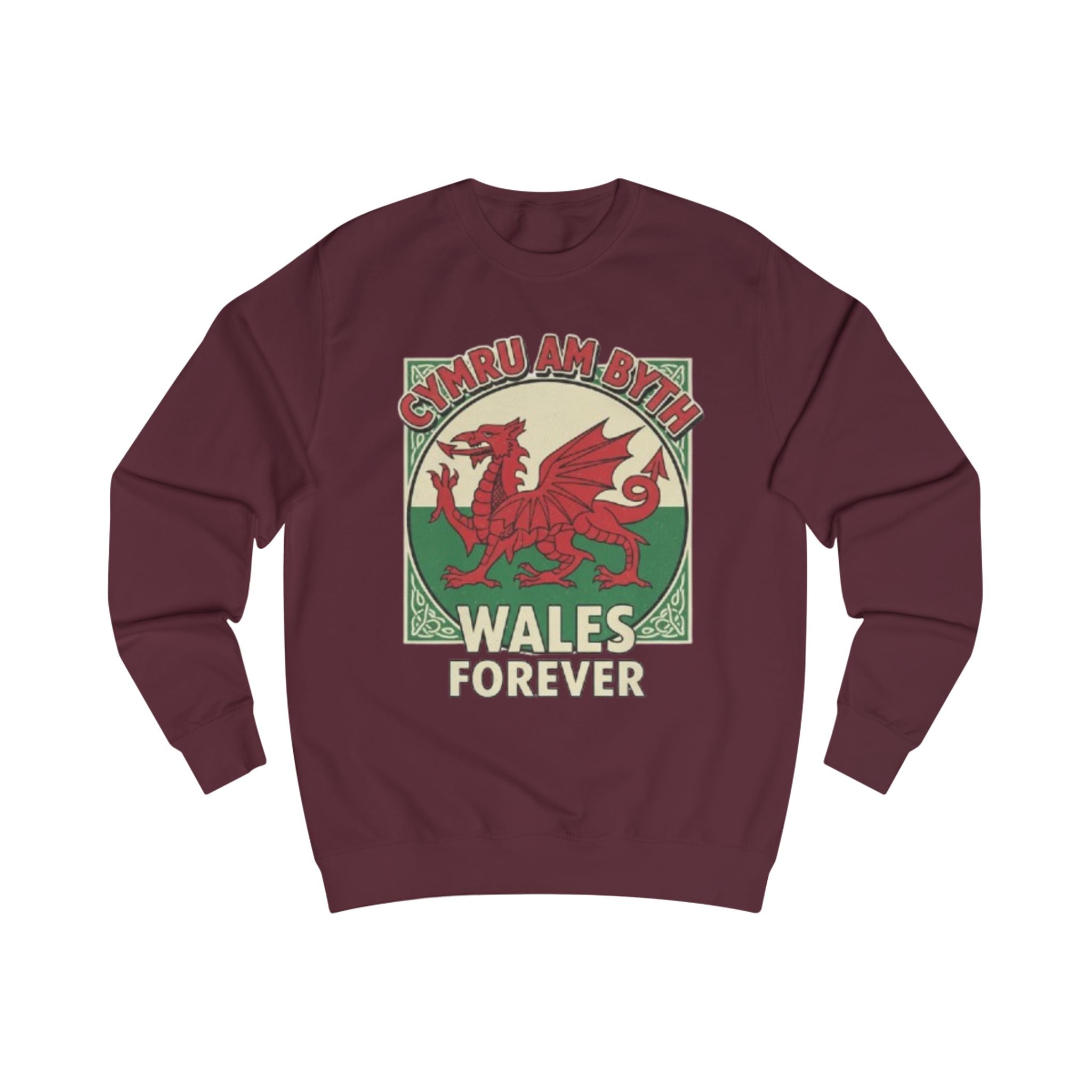 Wales Forever Sweatshirt — Cymru Am Byth Red Dragon Crewneck