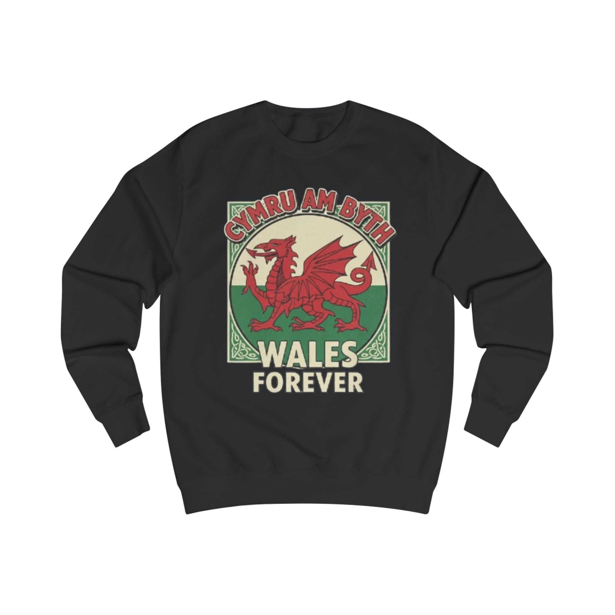 Wales Forever Sweatshirt — Cymru Am Byth Red Dragon Crewneck