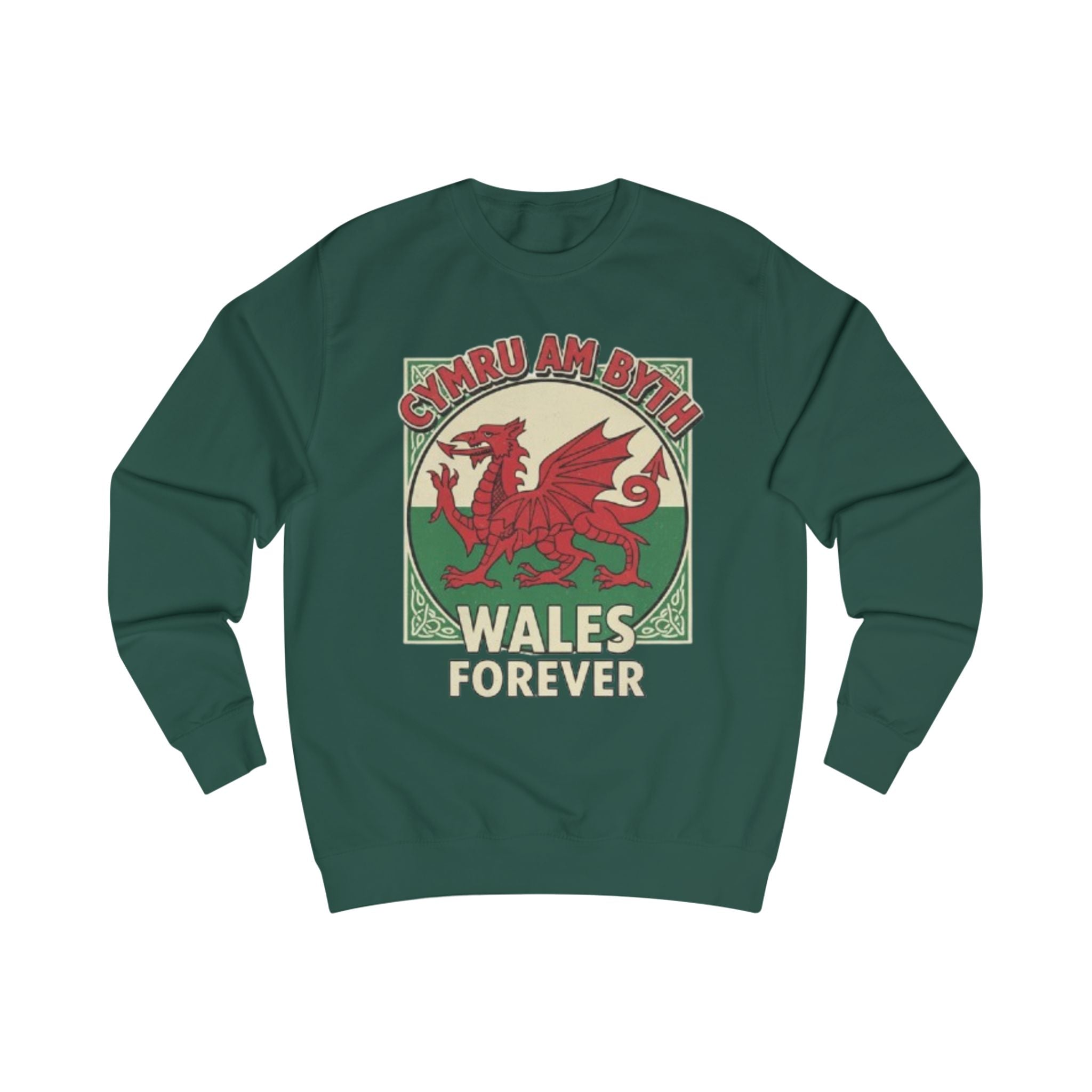 Wales Forever Sweatshirt — Cymru Am Byth Red Dragon Crewneck