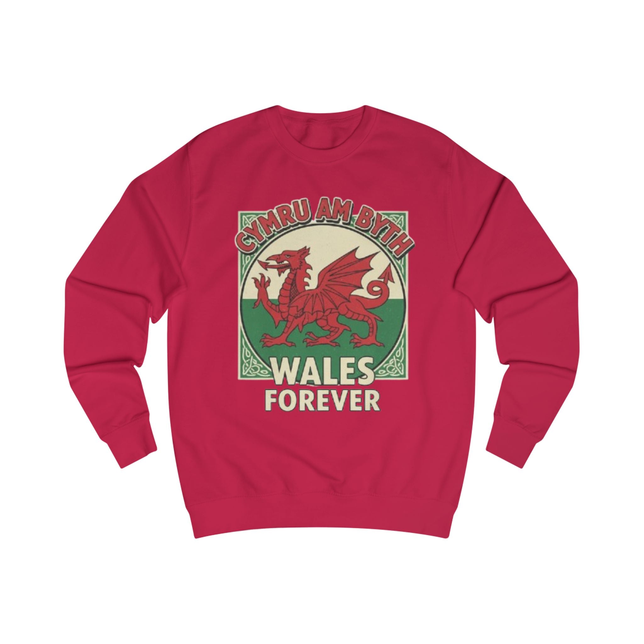 Wales Forever Sweatshirt — Cymru Am Byth Red Dragon Crewneck