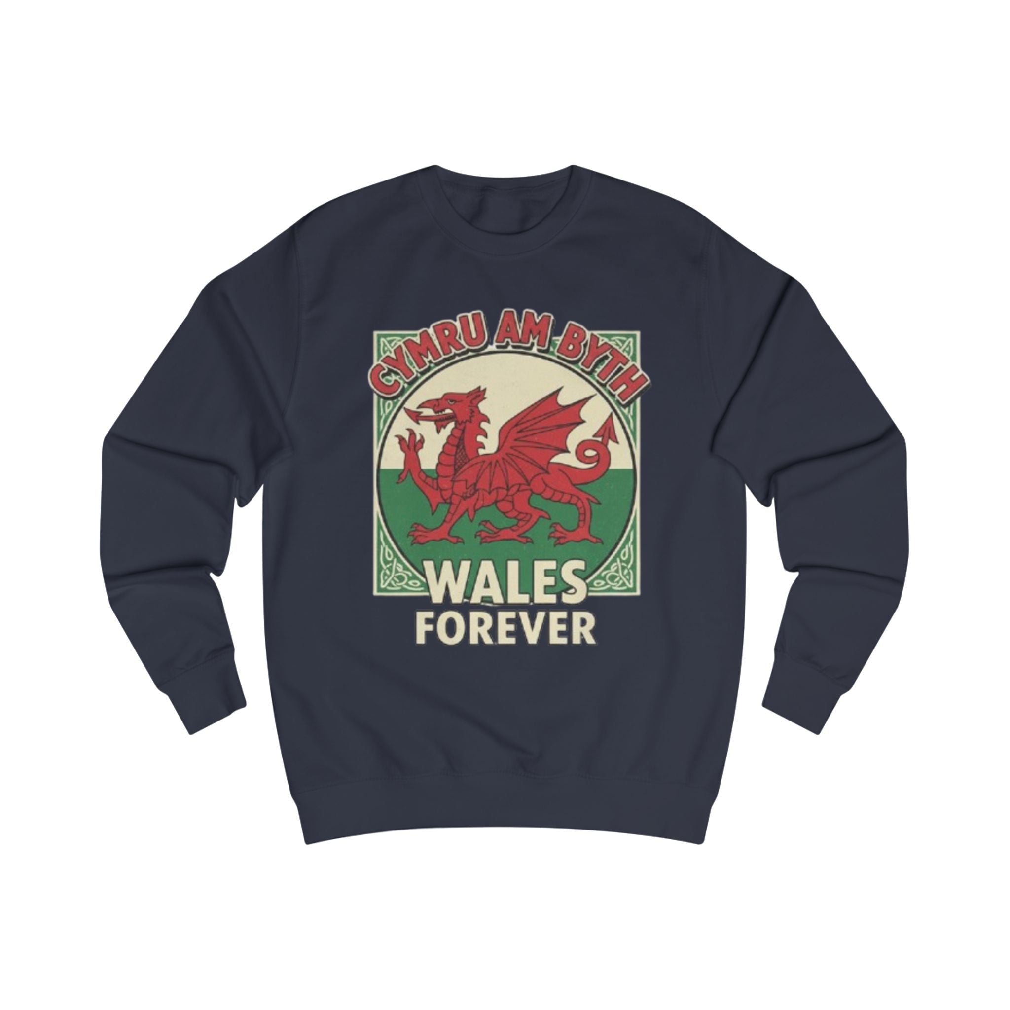 Wales Forever Sweatshirt — Cymru Am Byth Red Dragon Crewneck