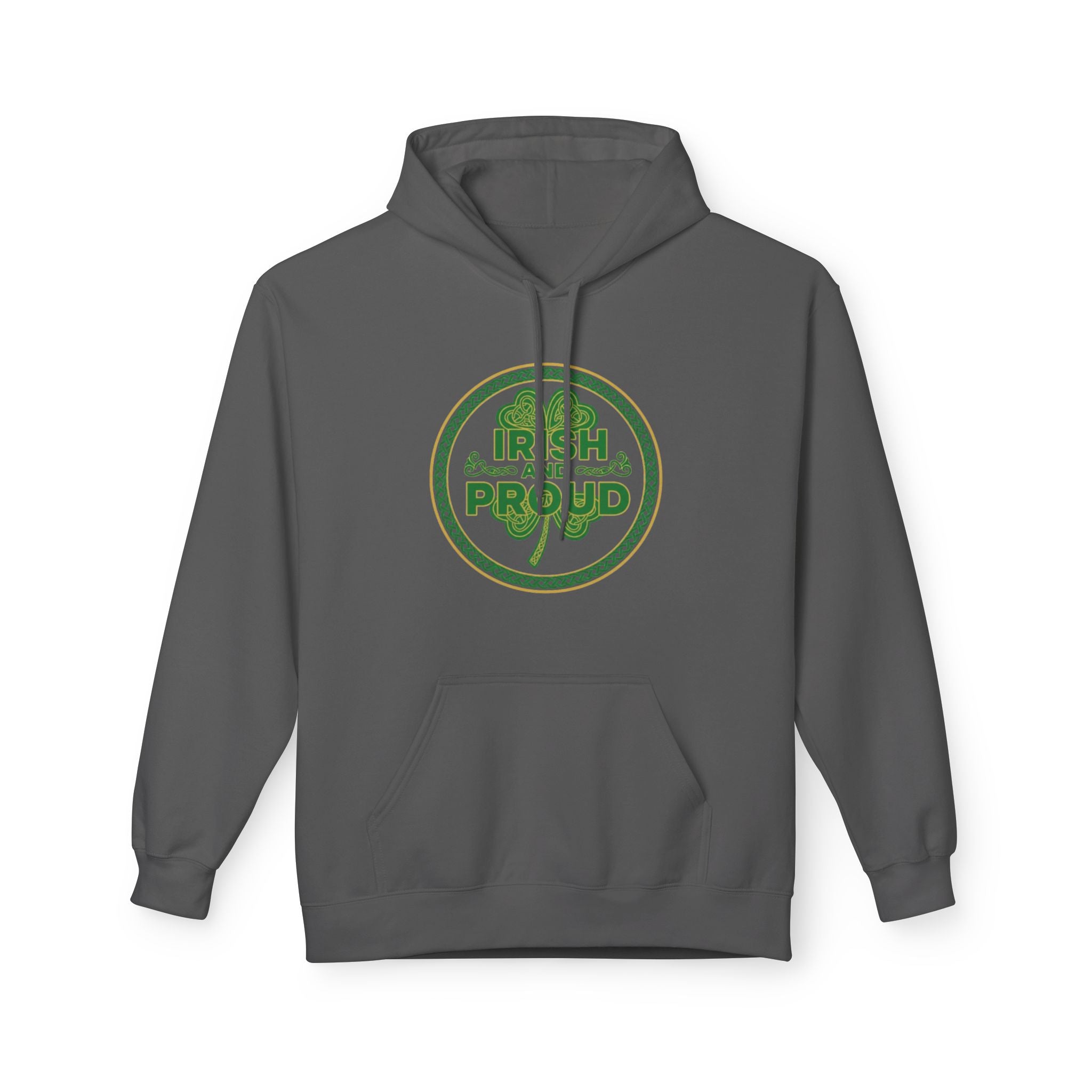 Irish & Proud Shamrock Hoodie — St. Patrick’s Day Green Crest