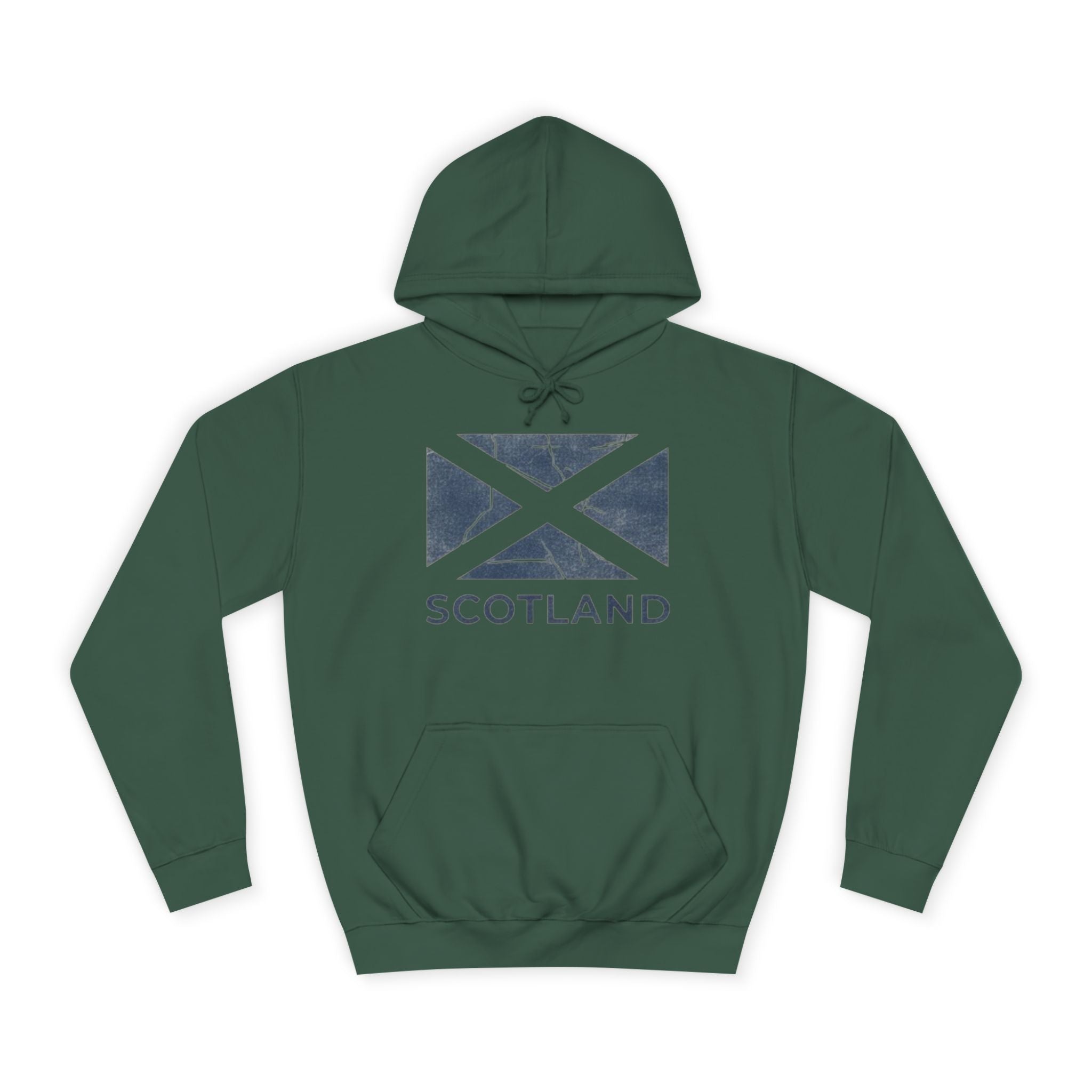 Scotland Saltire Hoodie – Distressed Flag College Pullover