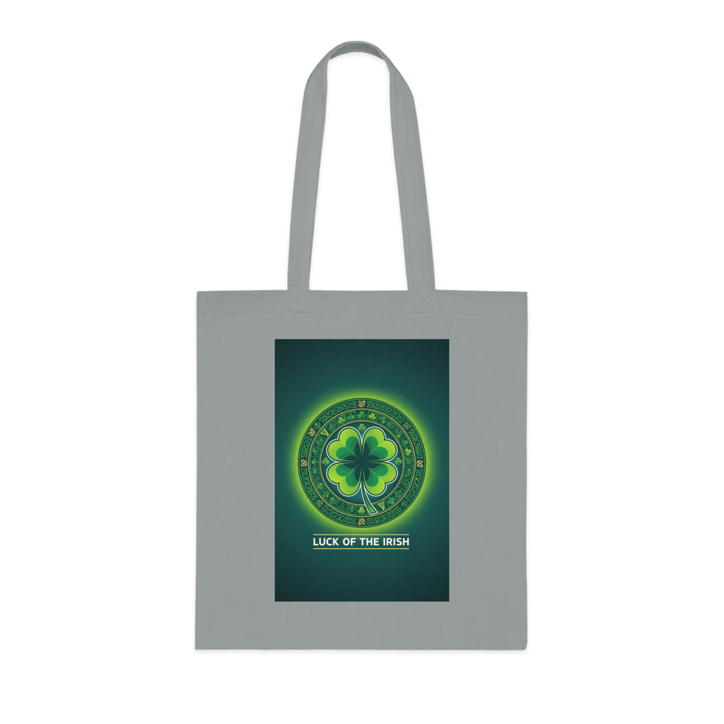 Luck of the Irish Cotton Tote — Shamrock St. Patrick’s Day Market Bag