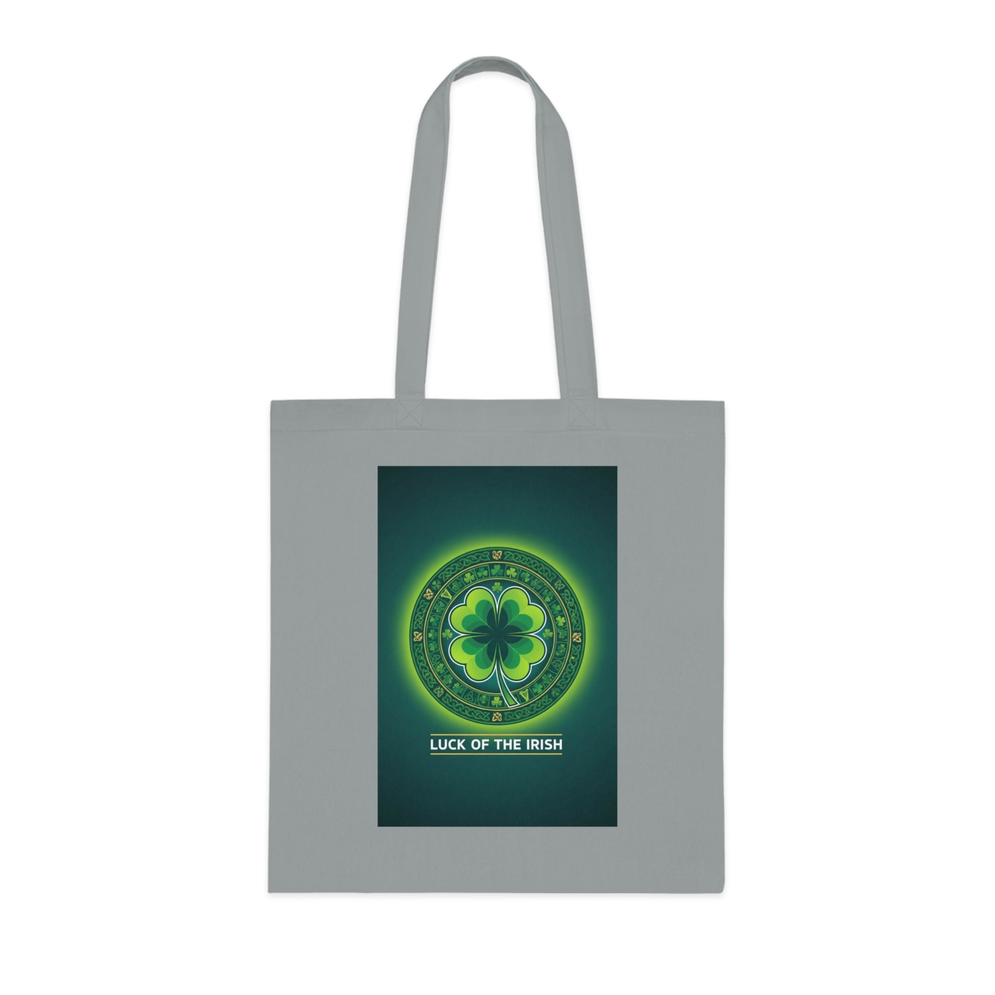 Luck of the Irish Cotton Tote — Shamrock St. Patrick’s Day Market Bag