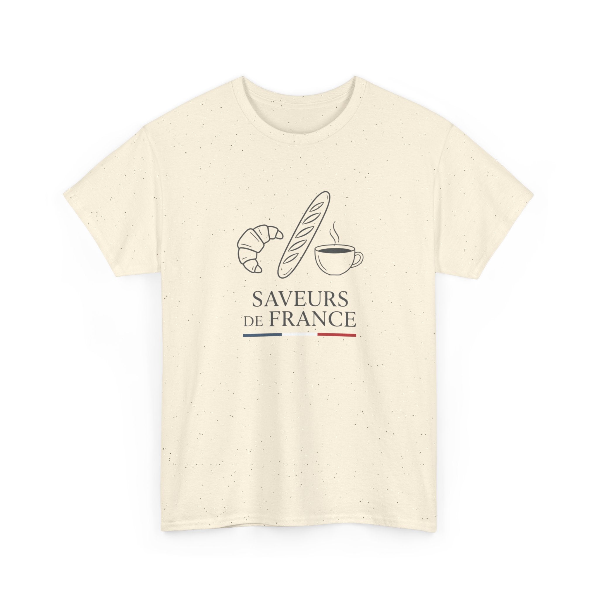 Saveurs de France T-Shirt — French Bakery Croissant & Baguette Tee