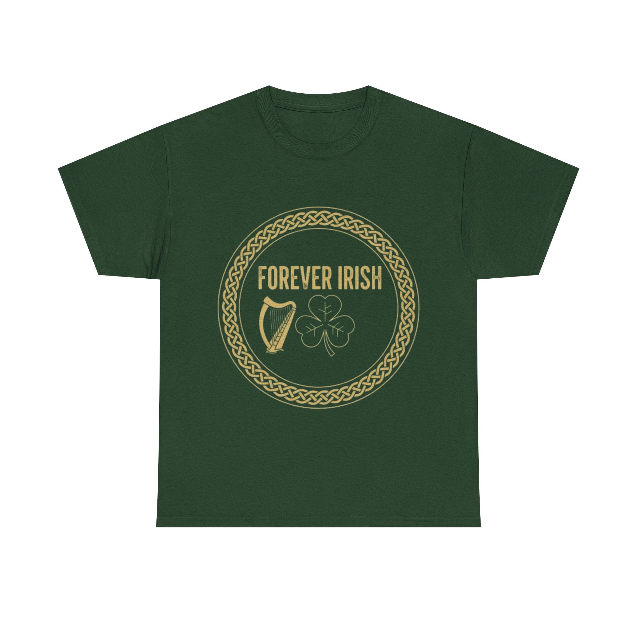 Forever Irish T‑Shirt - "Forever Irish" Shamrock & Harp St. Patrick’s Day Tee
