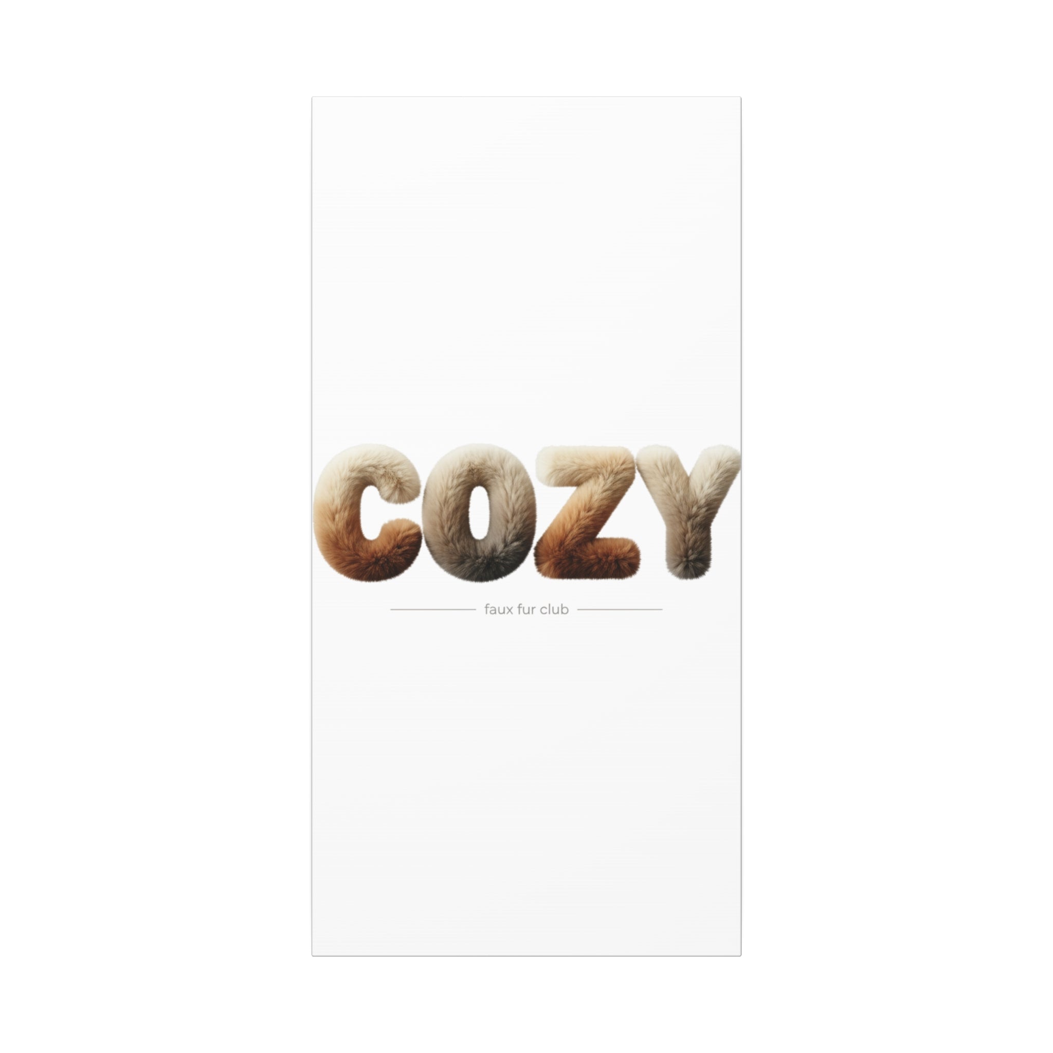 Cozy Faux-Fur Texture Canvas | Stretched Matte Wall Art