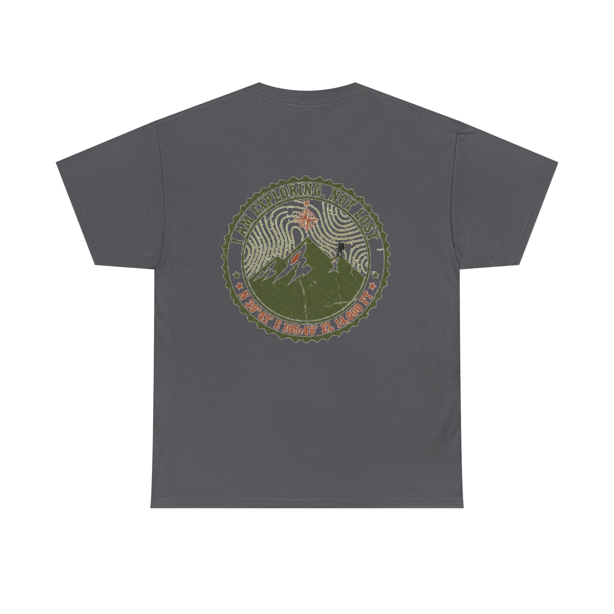 Adventure Mountain Tee – "I Am Exploring, Not Lost" Graphic T-Shirt