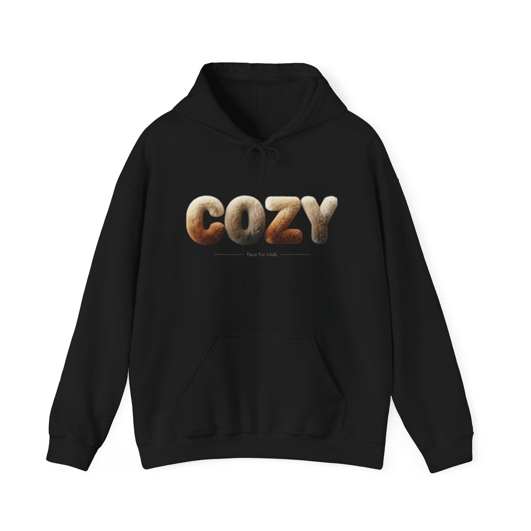 Cozy faux fur texture hoodie | faux-fur print, cozy texture design