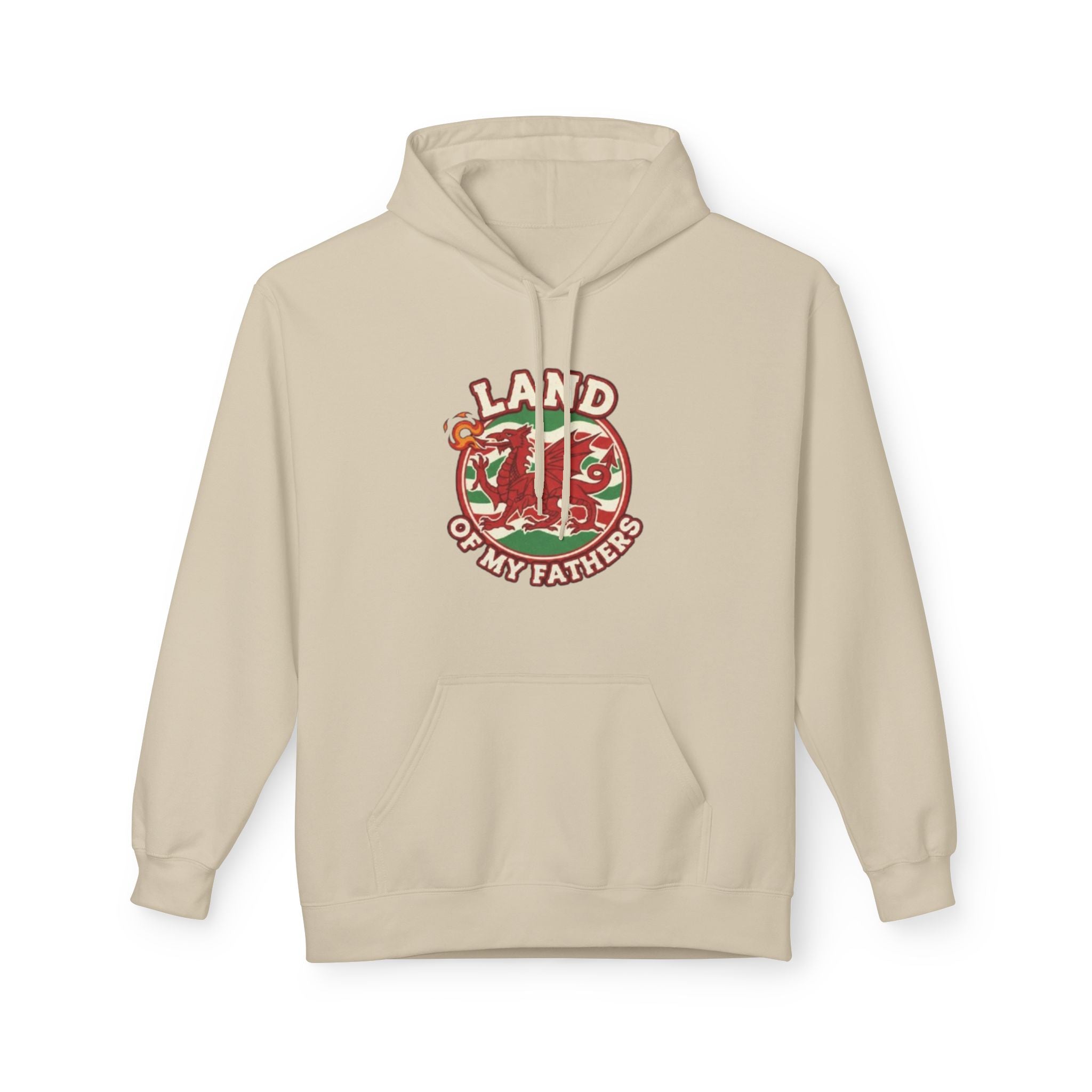 Hoodie — "Land of My Fathers" Vintage Welsh Pride Graphic Hoodie