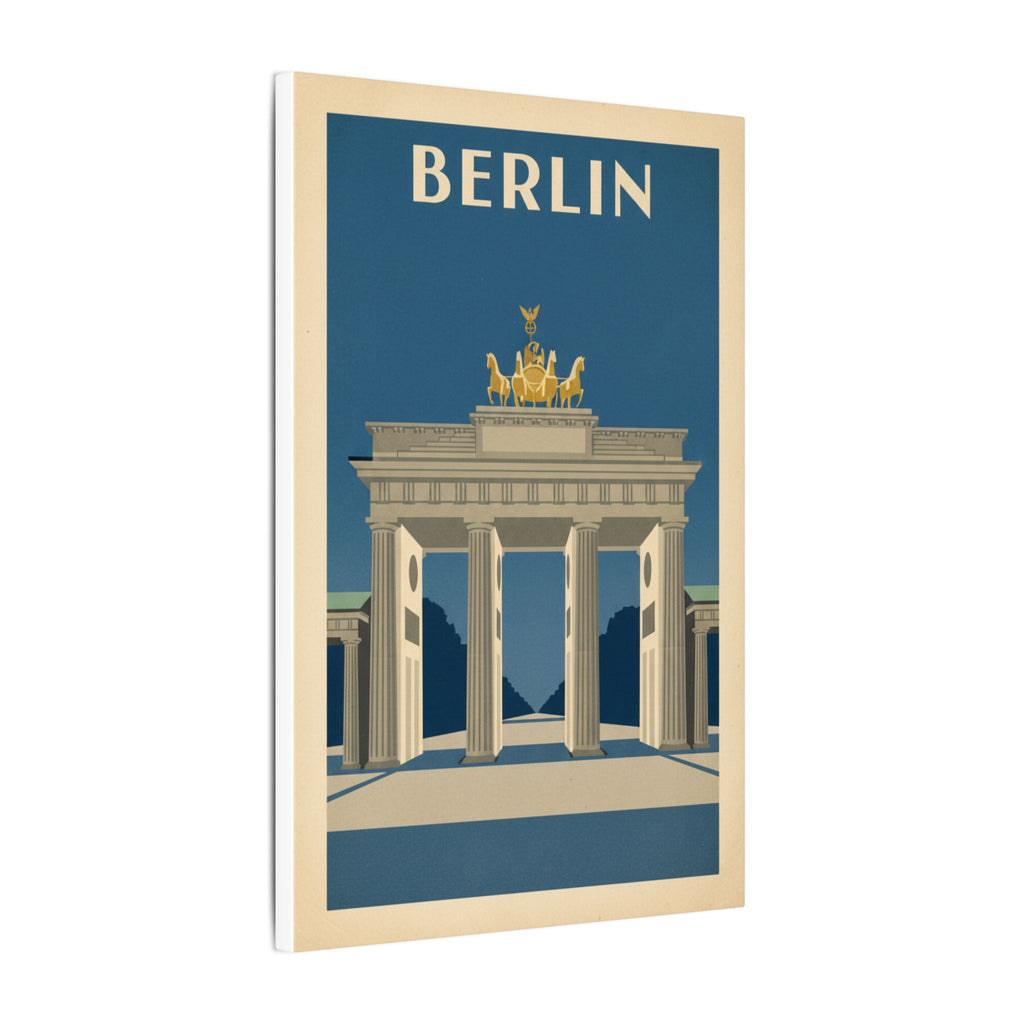 Berlin Brandenburger Tor Matte Canvas Print
