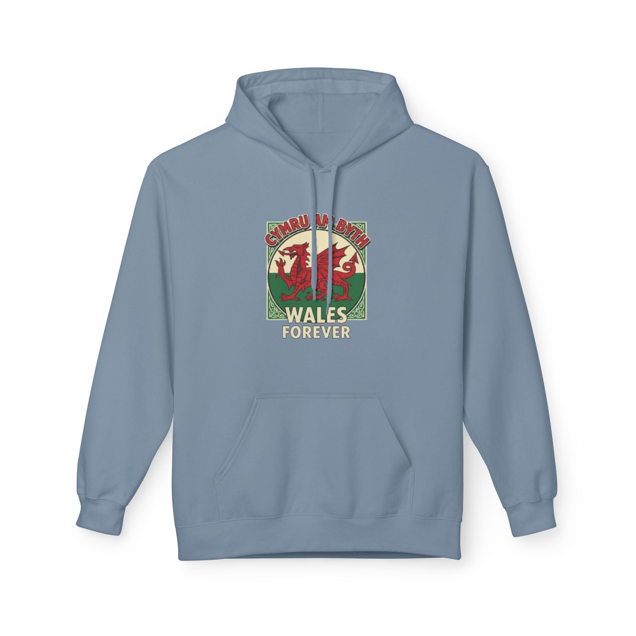 Wales Forever Hoodie — Vintage Welsh Dragon Graphic